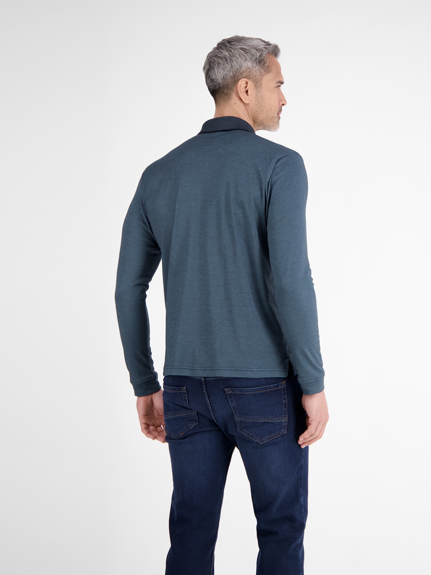 LERROS Langarm-Poloshirt »LERROS Langarmpolo für Herren in Strukturoptik«