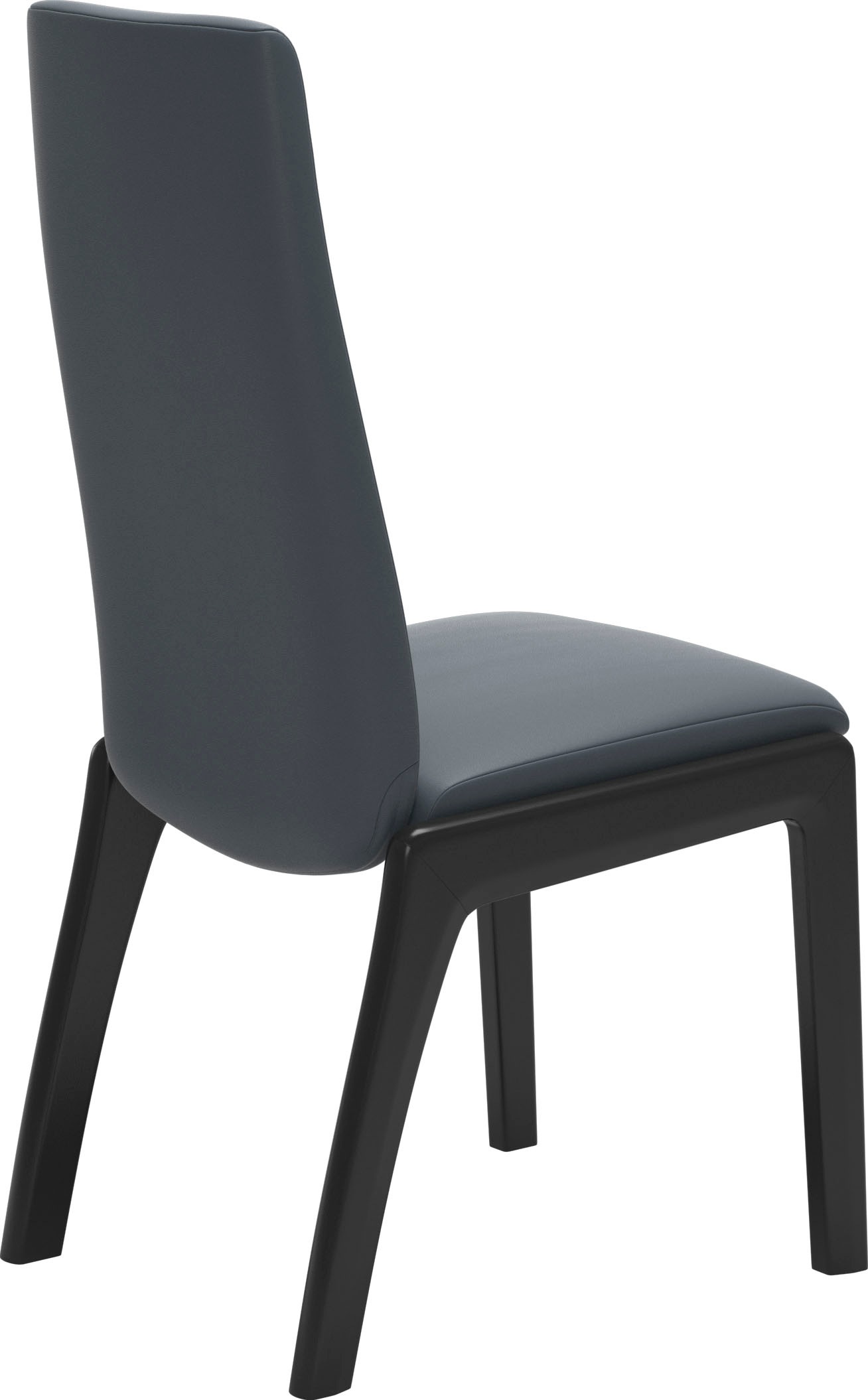 Polsterstuhl STRESSLESS "Laurel", blau (atlantic blau batick, schwarz), B:57cm H:105cm T:60cm, Leder BATICK: BATICK ist ein leicht korrigiertes, durchgefärbtes und genarbtes Möbelleder, bei dem die meisten Unebenheiten und Spuren in der Regel entfernt wur 3