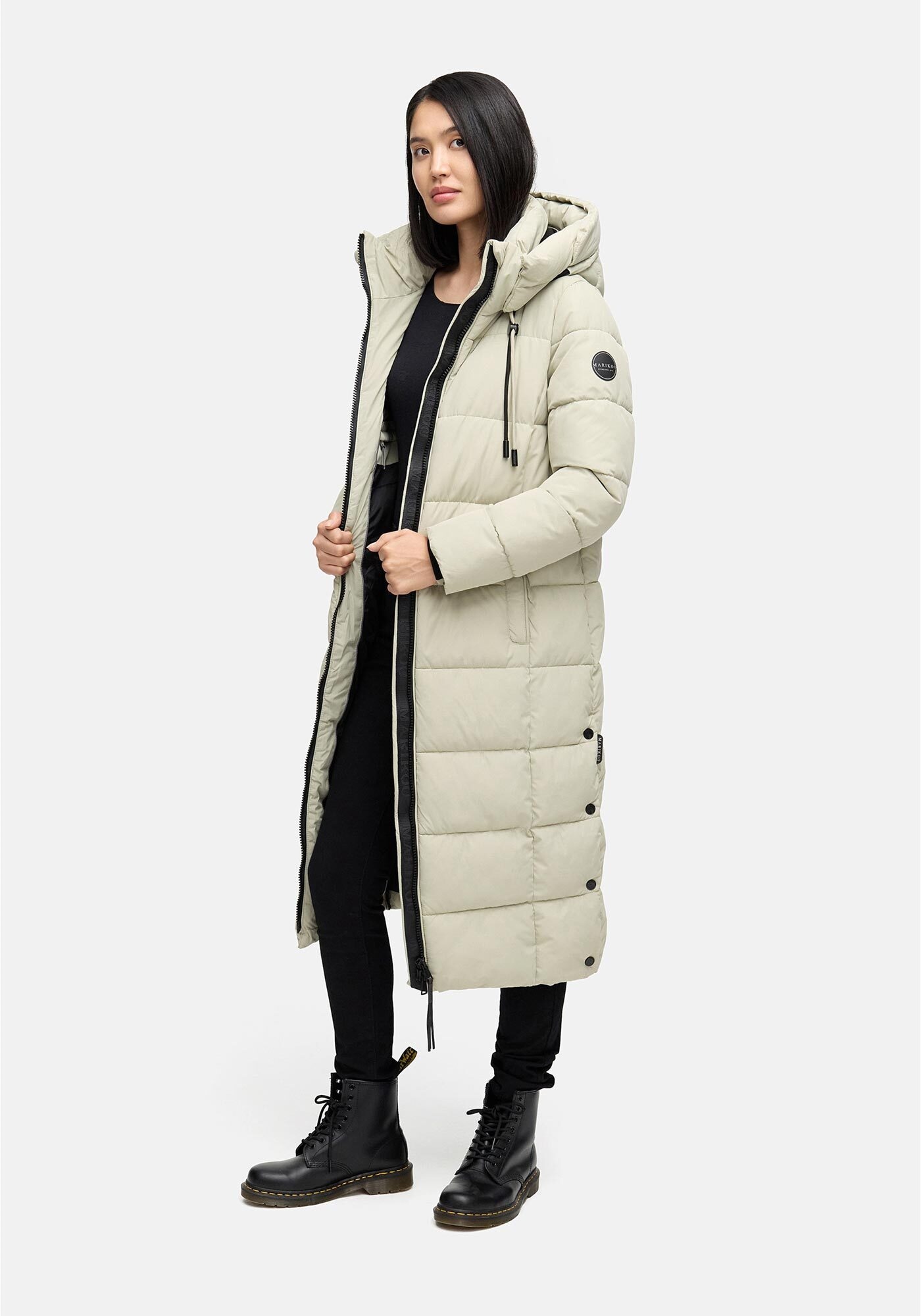 Marikoo Winterjacke "Nadeshikoo XIV", extra langer Winter Mantel gesteppt günstig online kaufen