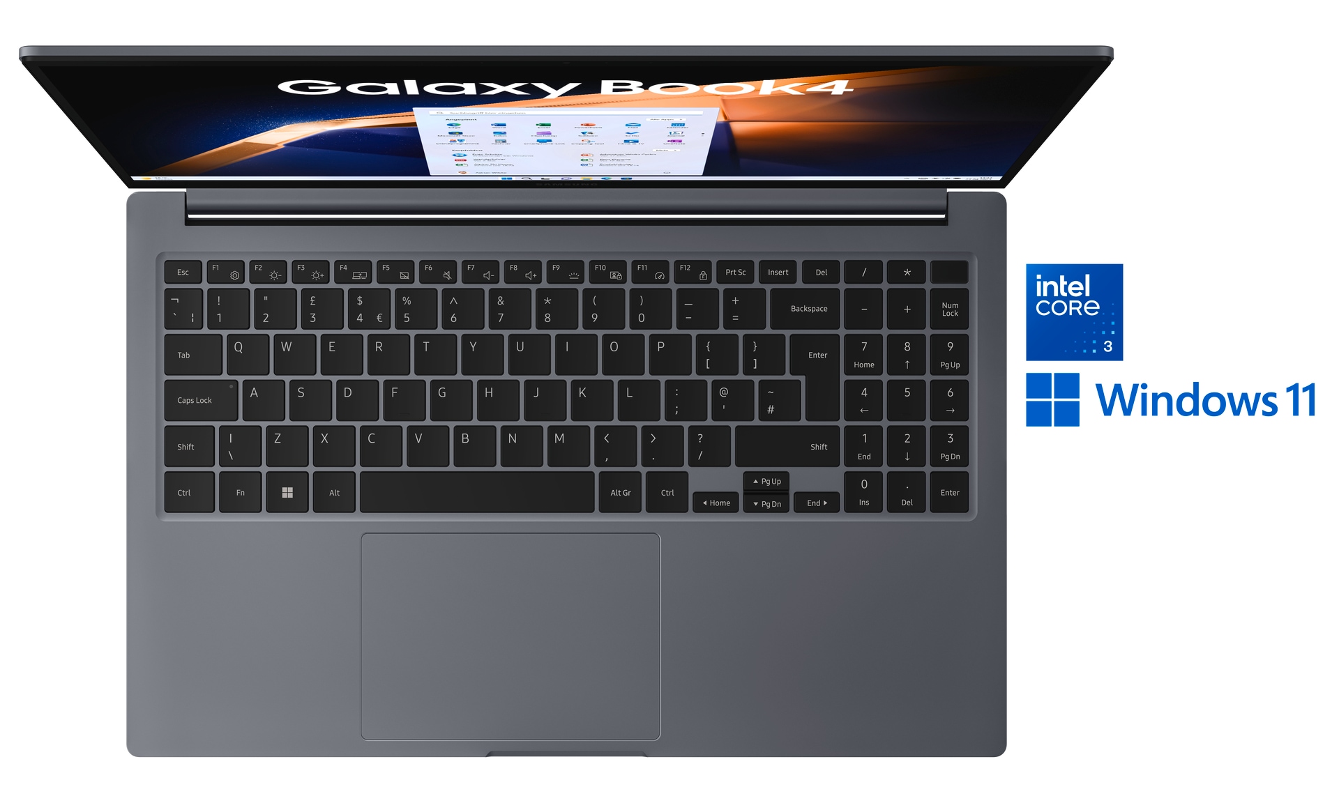 Samsung Notebook »NP750X Galaxy Book4 15''«, 39,6 cm, / 15,6 Zoll, Intel, Core 3, 256 GB SSD, Intel Core 3 100U Prozessor, 8 GB + 256 GB