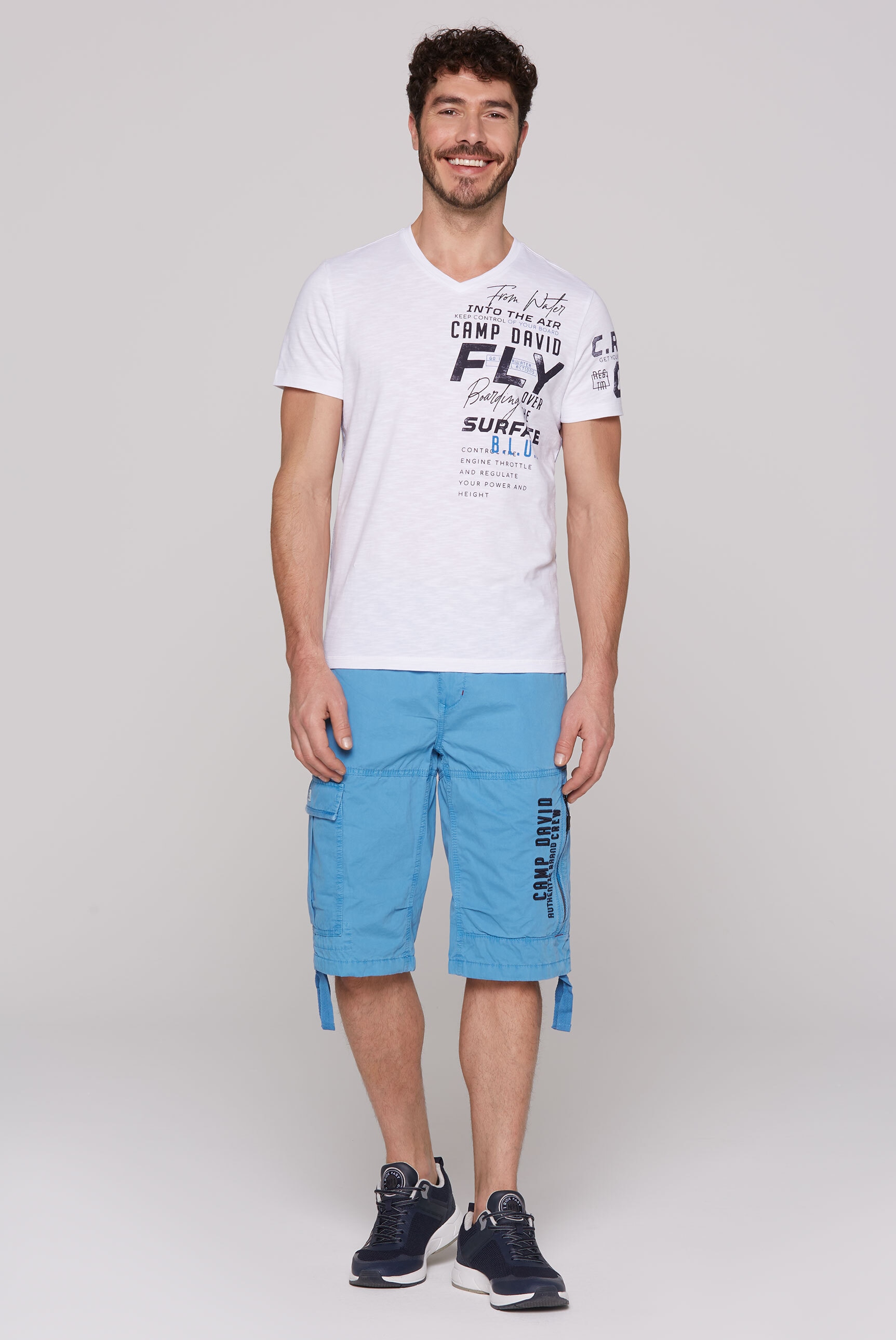 CAMP DAVID Shorts, aus Baumwolle