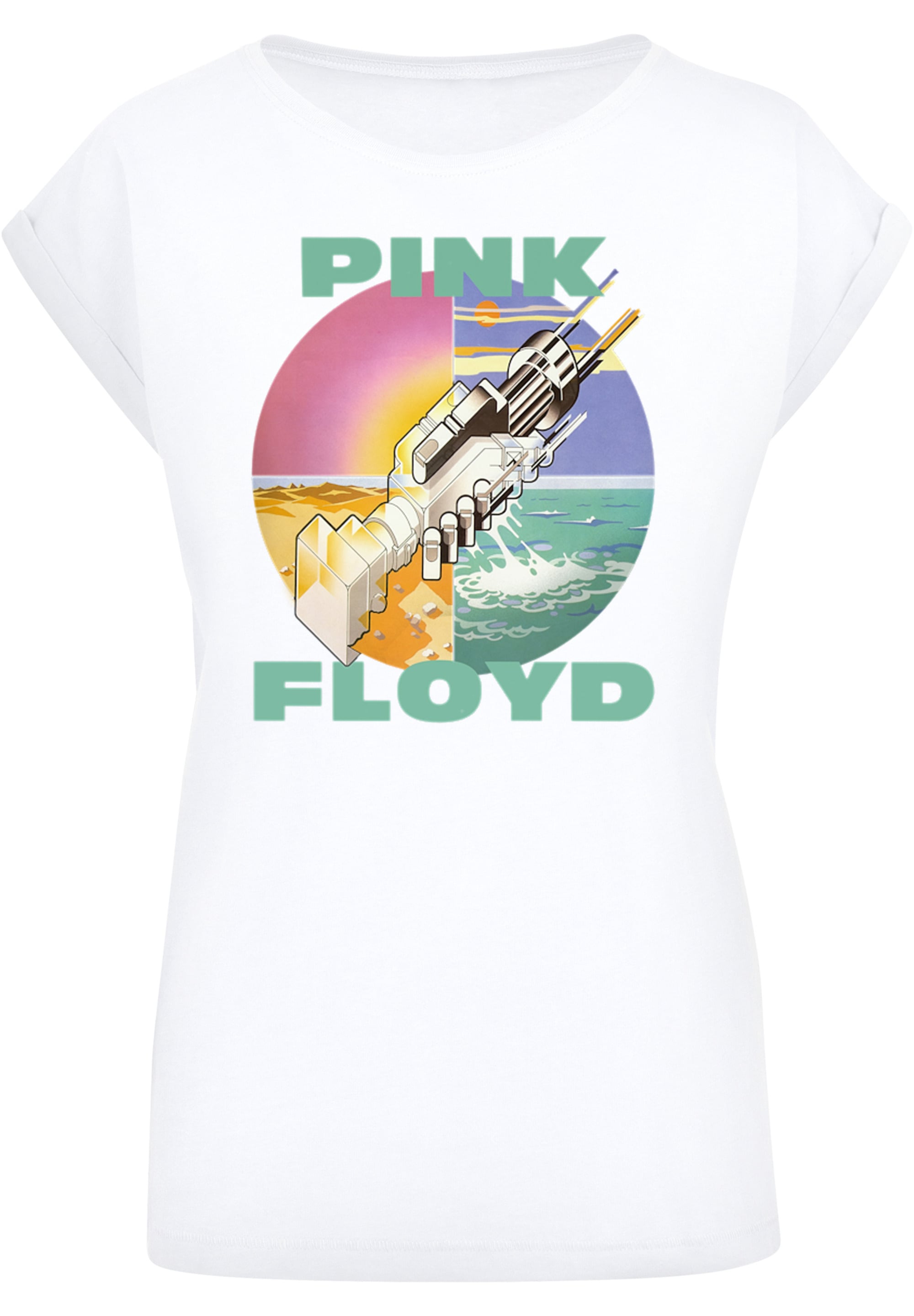 F4NT4STIC T-Shirt »Pink Floyd Wish You Were Here Rockband«, Damen,Premium Merch,Regular-Fit,Kurze Ärmel,Bandshirt