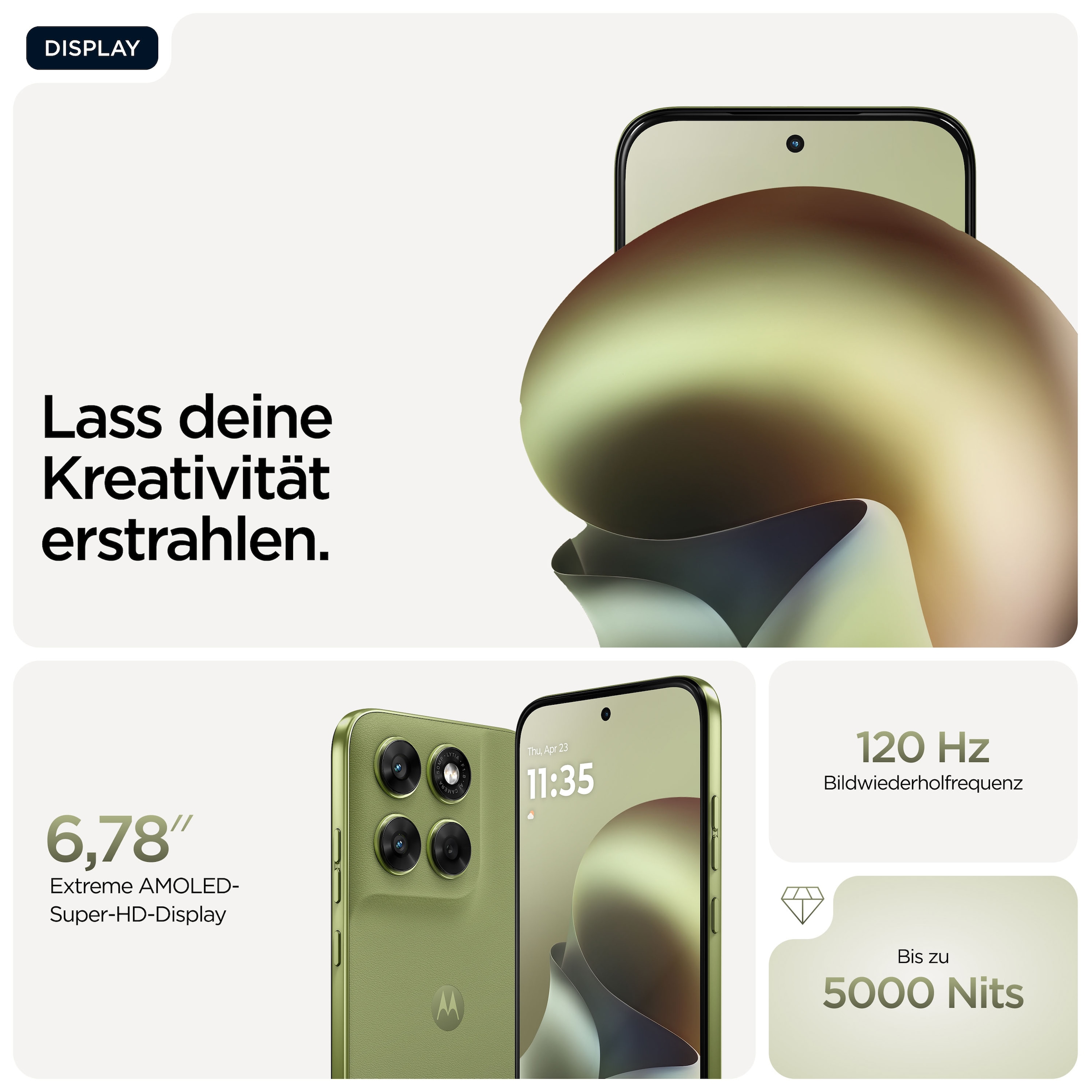 Motorola Smartphone »moto g67« PANTONE® Nile