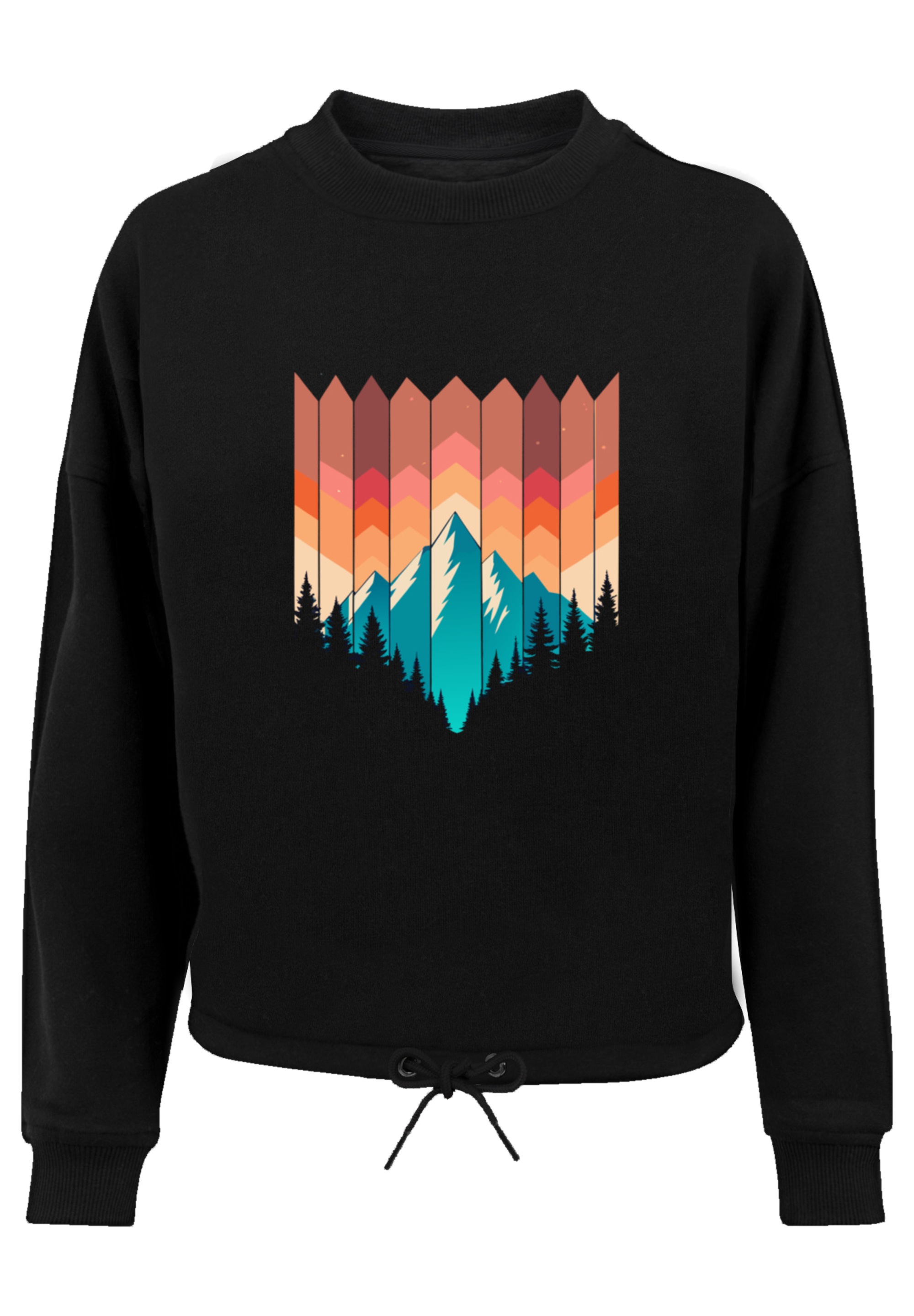 F4NT4STIC Sweatshirt »Berg Sonnenuntergang Geometrisch«, Premium Qualität