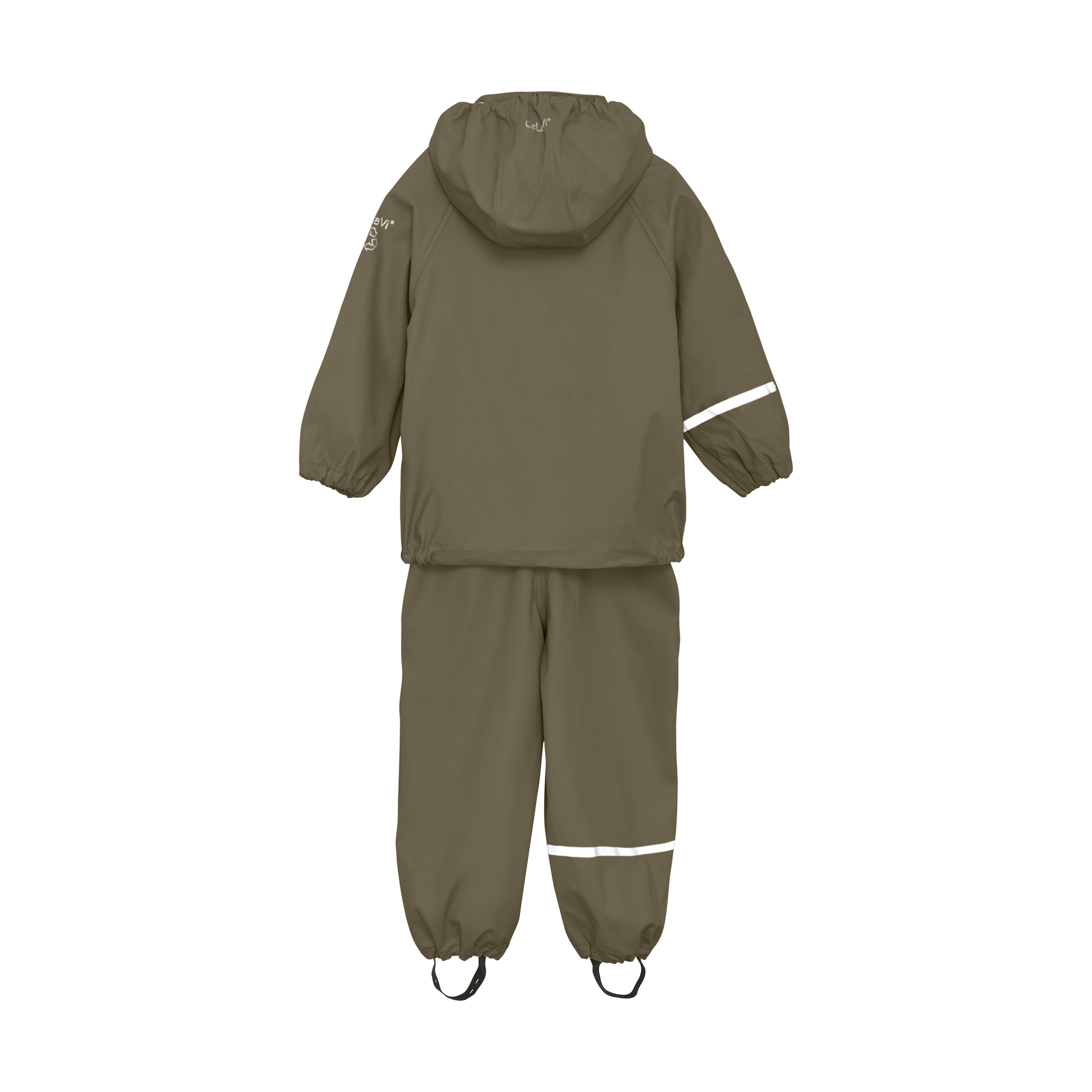 Regenjacke CELAVI "Regenoverall CEMagic", Jungen, Gr. 120, braun (sea turtle), Obermaterial: 100% Polyester PES., Overalls Regenjacke 2