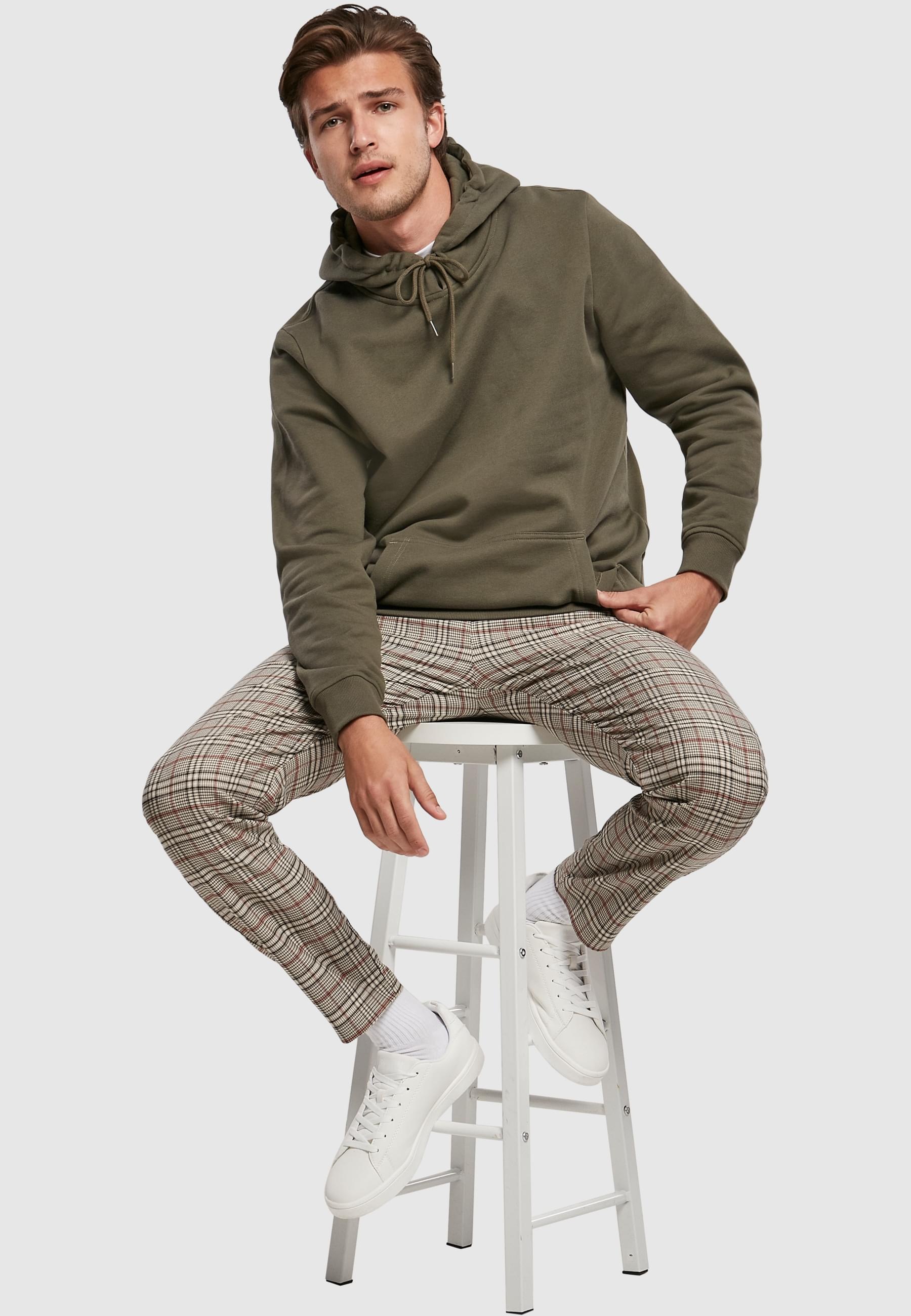 URBAN CLASSICS Jogginghose »Urban Classics Herren Tapered Check Jogger Pants«, (1 tlg.)