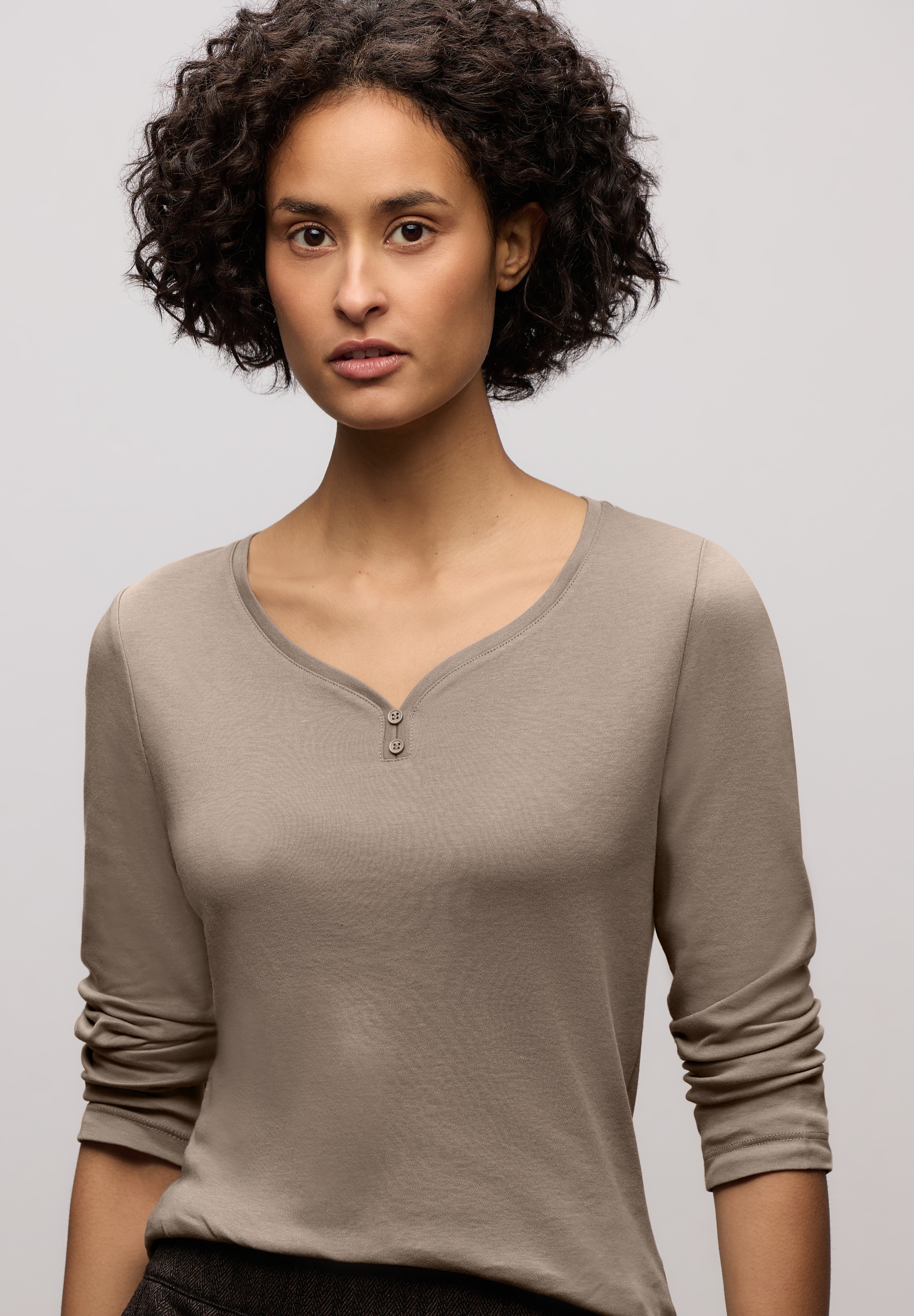 STREET ONE 3/4-Arm-Shirt im soften Baumwoll-Mix günstig online kaufen