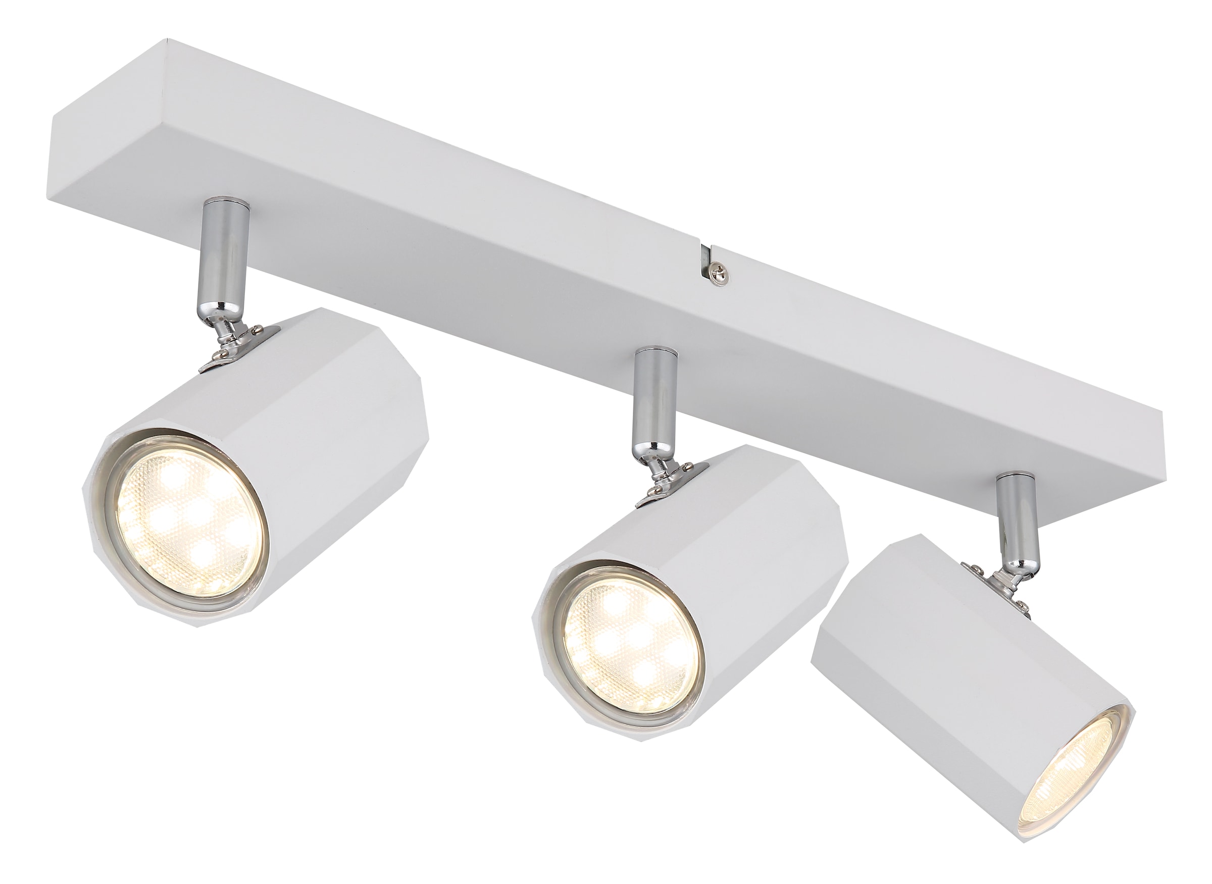 GLOBO LIGHTING Deckenstrahler »JAMES«, Leuchtmittel GU10 | ohne Leuchtmittel, Deckenspot/weiß/Wohnzimmer/Flur/Schlafzimmer