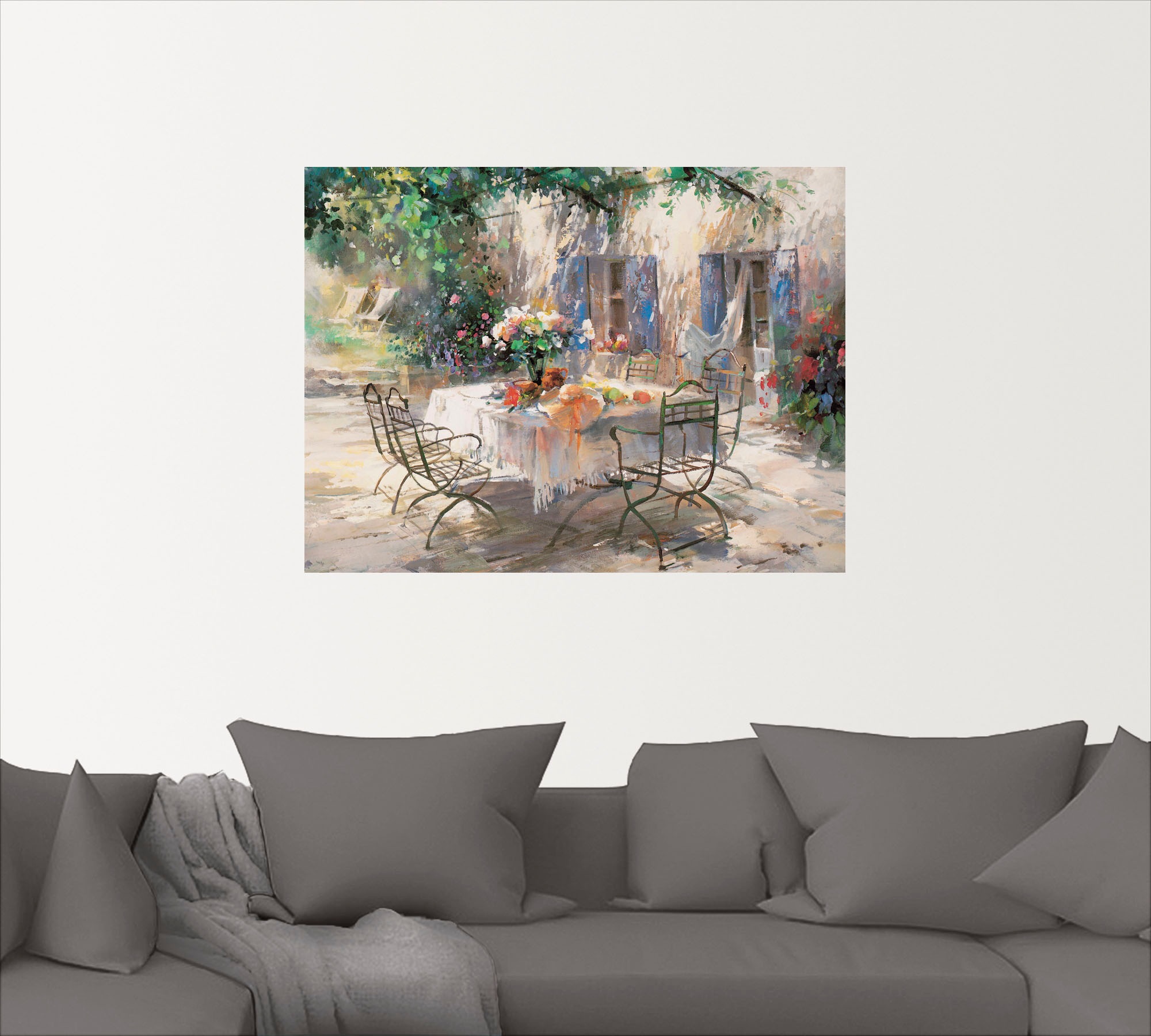 Artland Wandbild »Schatten Garten«, Garten, (1 St.), als Leinwandbild, Poster, Wandaufkleber in verschied. Größen
