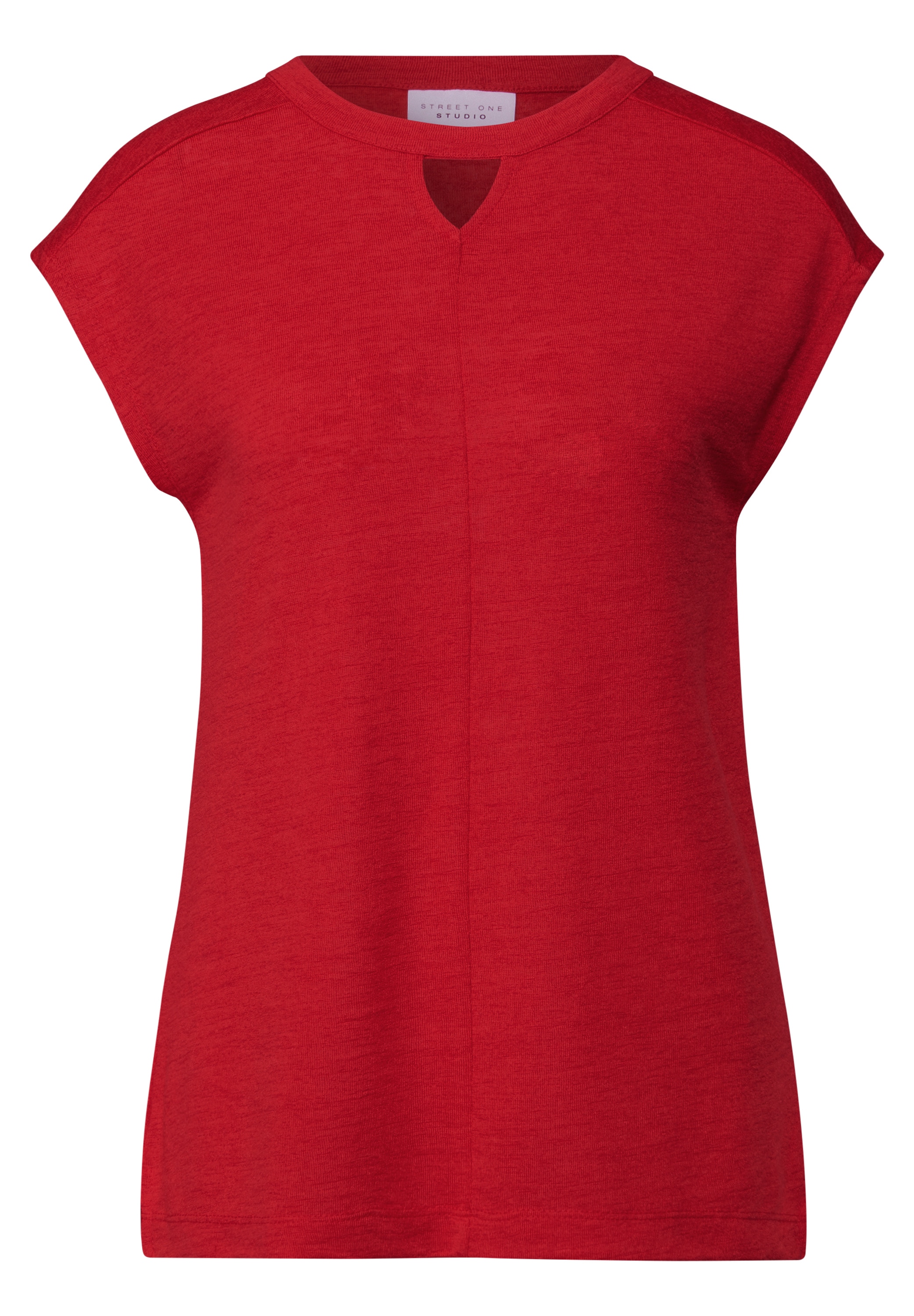STREET ONE STUDIO T-Shirt, aus elastischem Materialmix