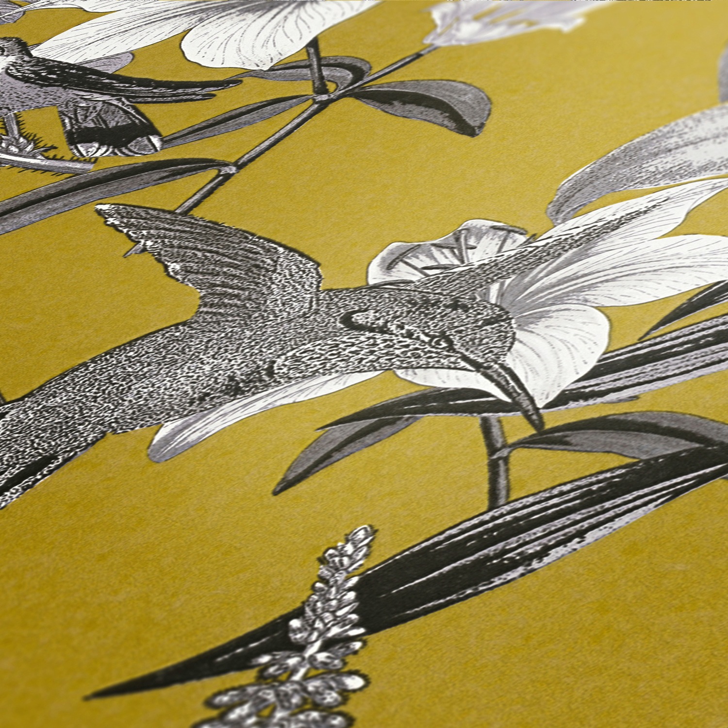Architects Paper Vliestapete »Jungle Chic«, floral-botanisch-tropisch, Vogeltapete Tapete Blumen Tapeten Wohnzimmer Schlafzimmer Küche Design
