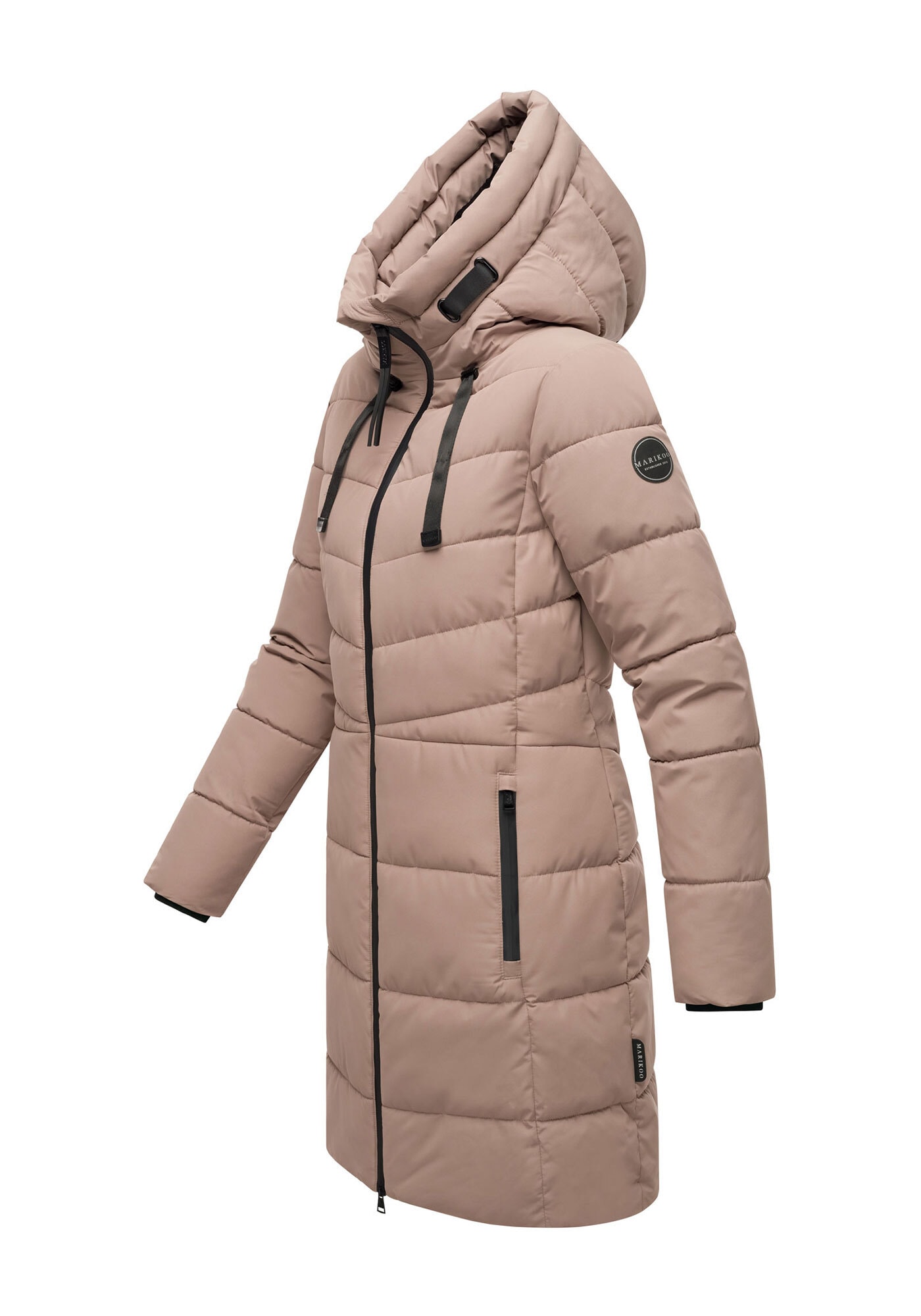 Marikoo Winterjacke »Natsukoo XVI«, Stepp Mantel mit großer Kapuze