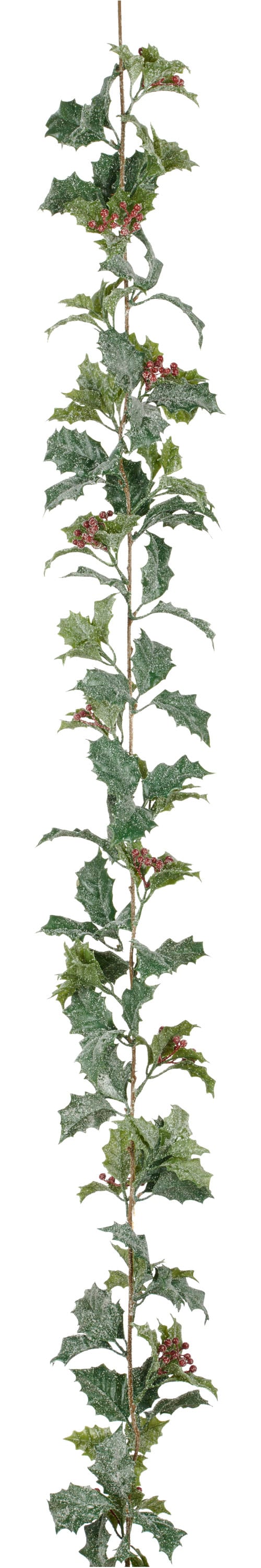 Creativ green Kunstgirlande "Ilexgirlande" mit Beeren und Schnee