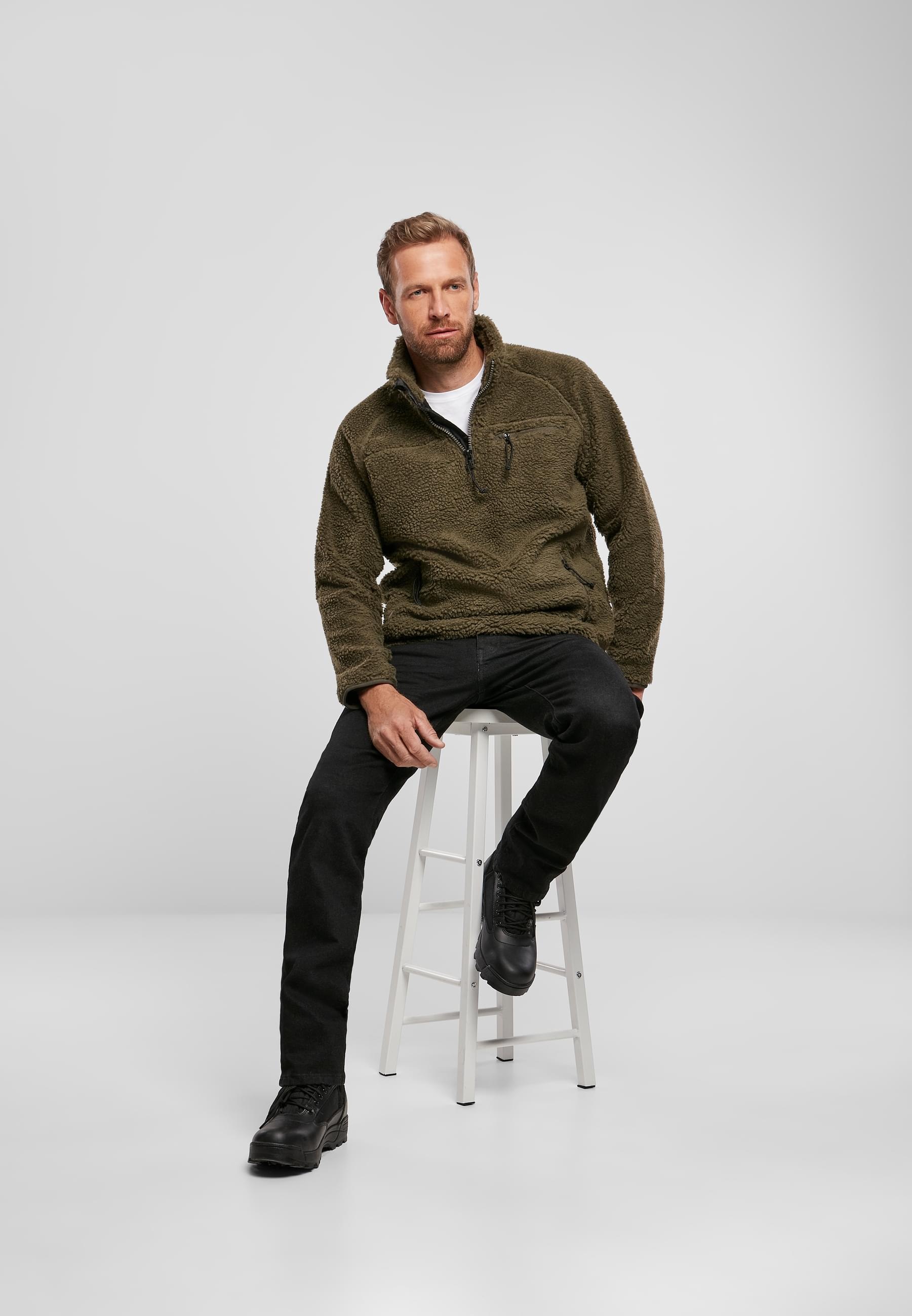 Brandit Sweatjacke »Brandit Herren Teddyfleece Troyer«