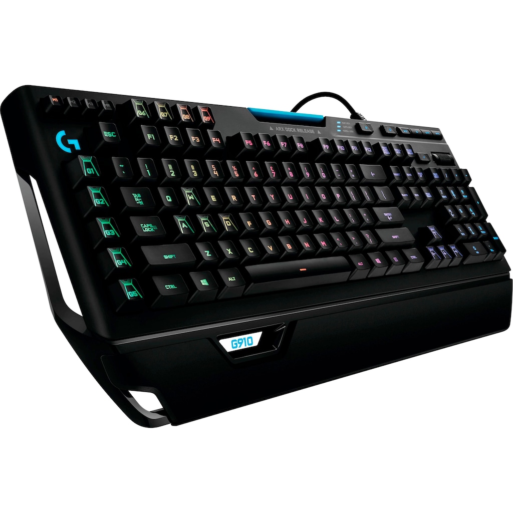 Logitech G Gaming-Tastatur »G910«, (Multimedia-Tasten-Handgelenkauflage-Ziffernblock), inkl. G903 Gaming Maus