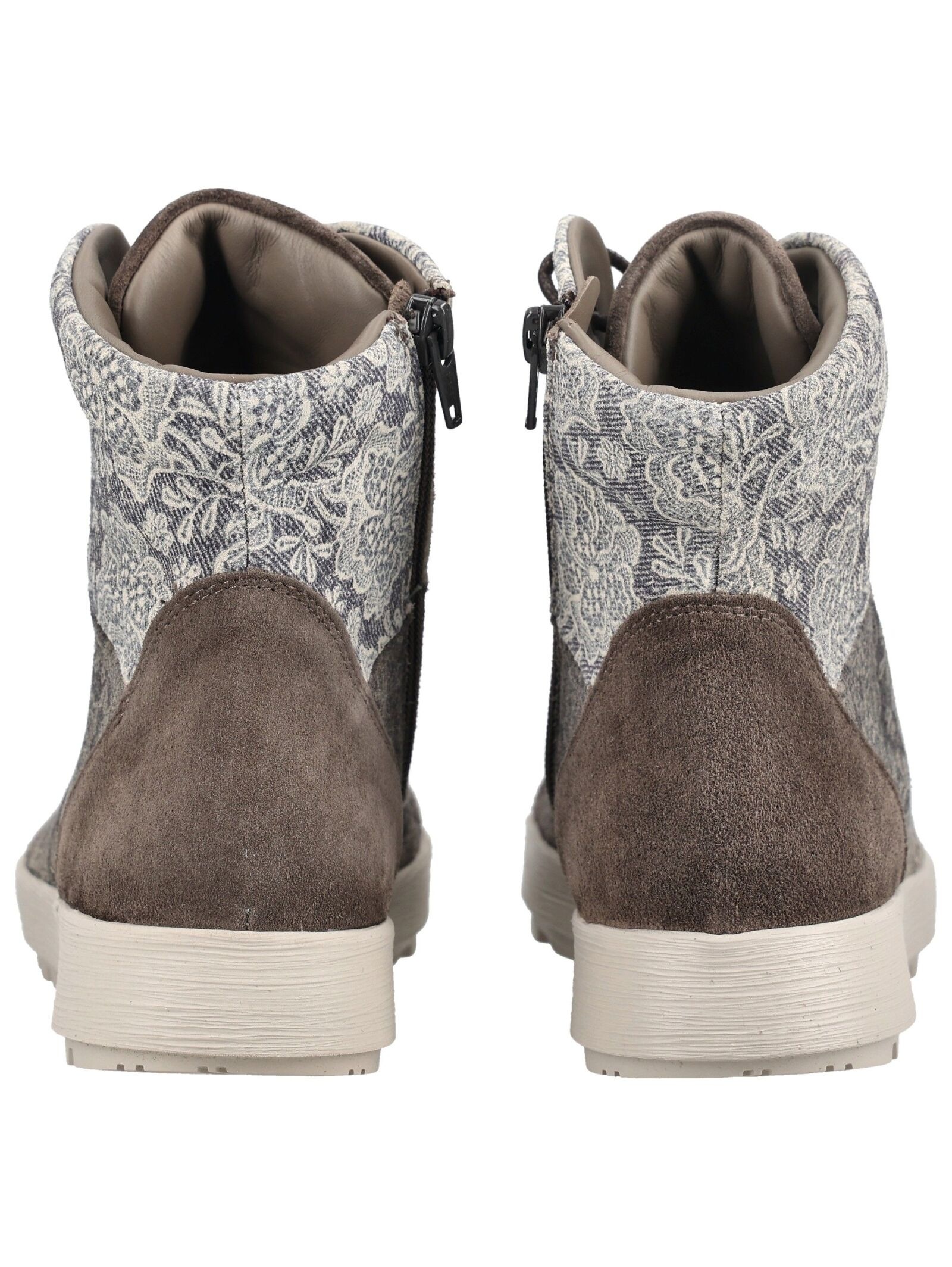 Think! Schnürstiefelette »Think! Stiefelette Veloursleder/Textil«