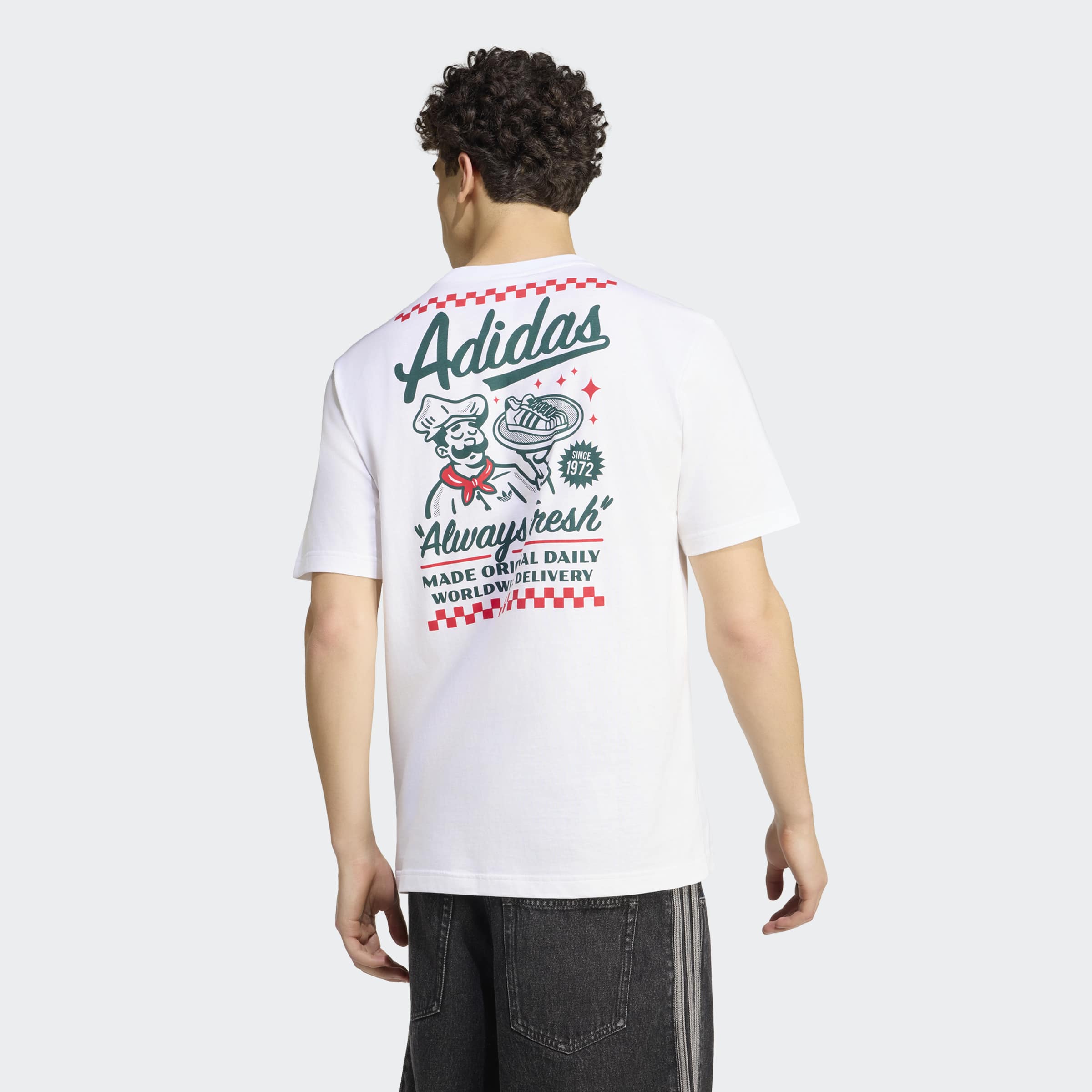 adidas Originals T-Shirt "LOOSE GRAPHIC T" mit Print, ohne Verschluss, aus Baumwolle