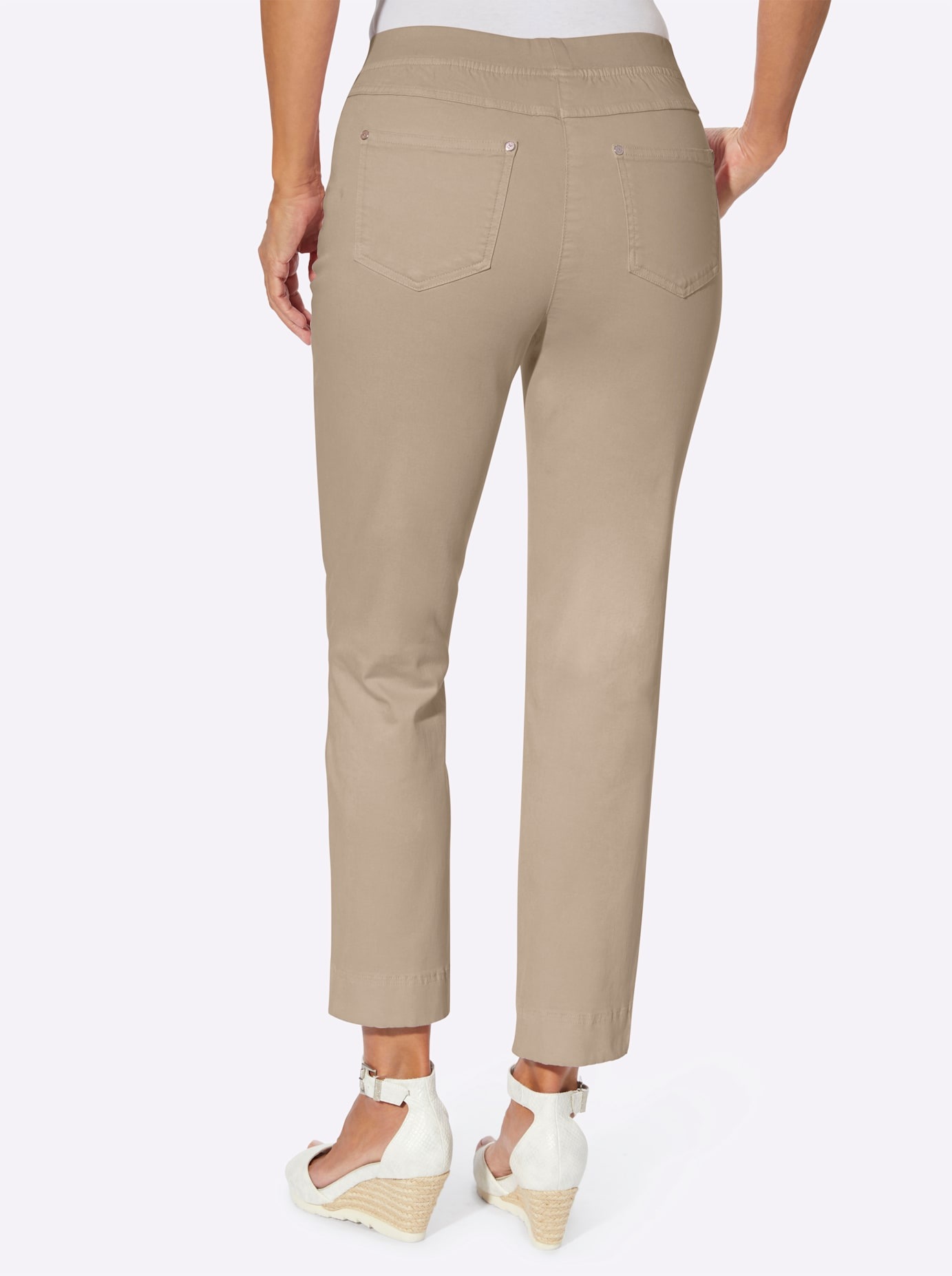 Inspirationen Damen 7/8-Jeans Beige Gr. 23 3