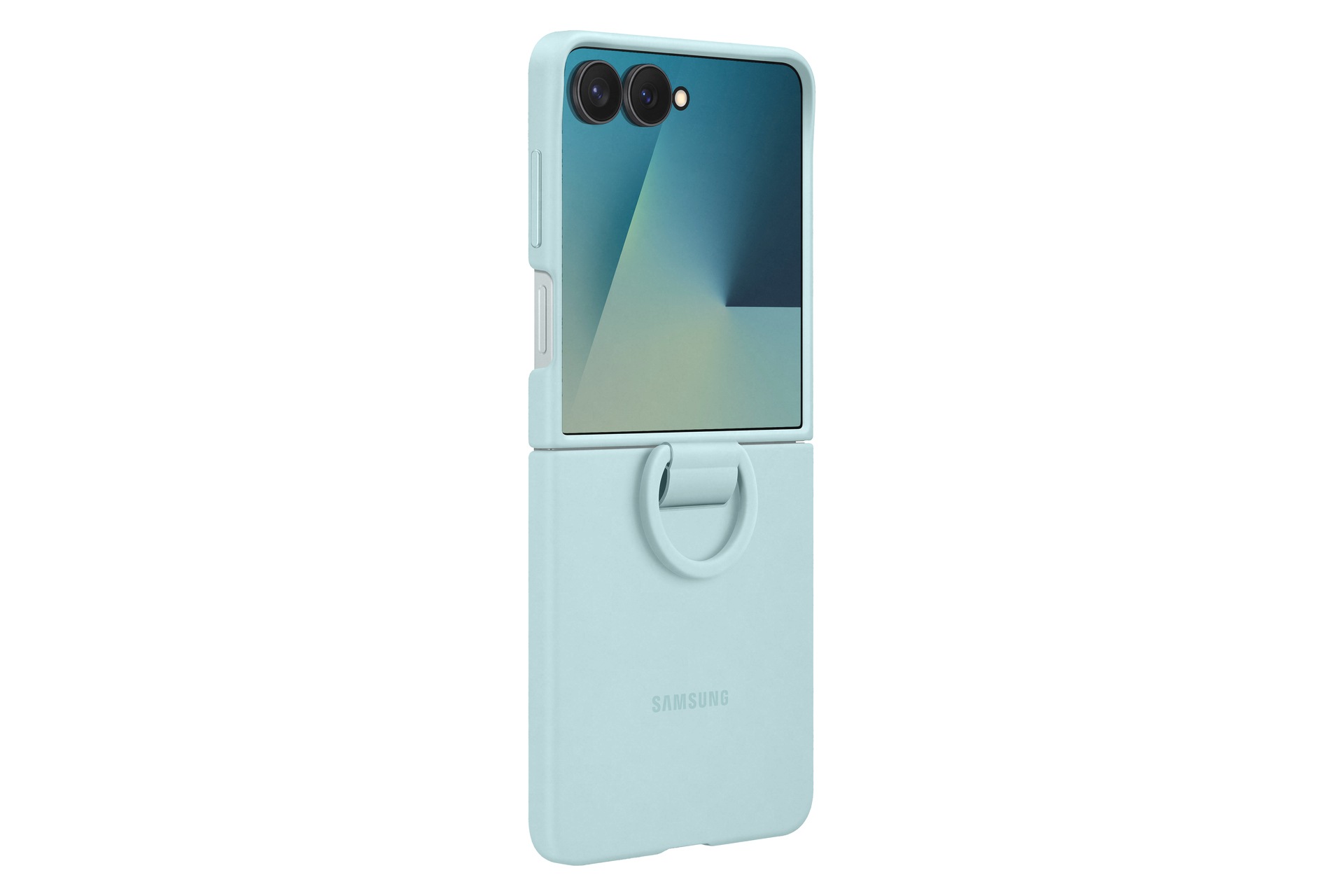 Samsung Handyhülle »Ring Case (Silicone) für Samsung Galaxy Z Flip7«, Samsung Galaxy Z Flip7, Backcover, Schutzhülle, Handyschutzhülle, Case, Schutzcase, stoßfest