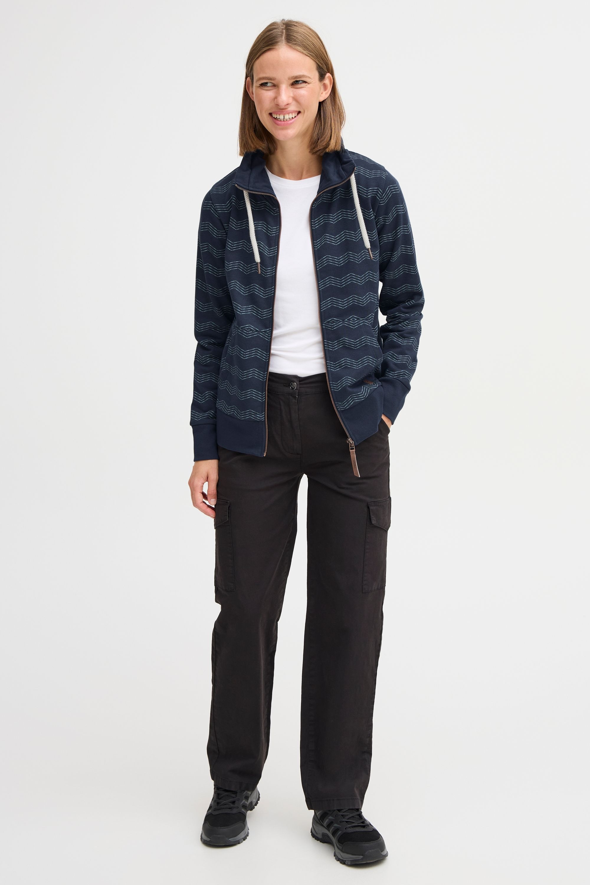 OXMO Funktions-Kapuzensweatjacke "Strickjacke OXVANTA" günstig online kaufen