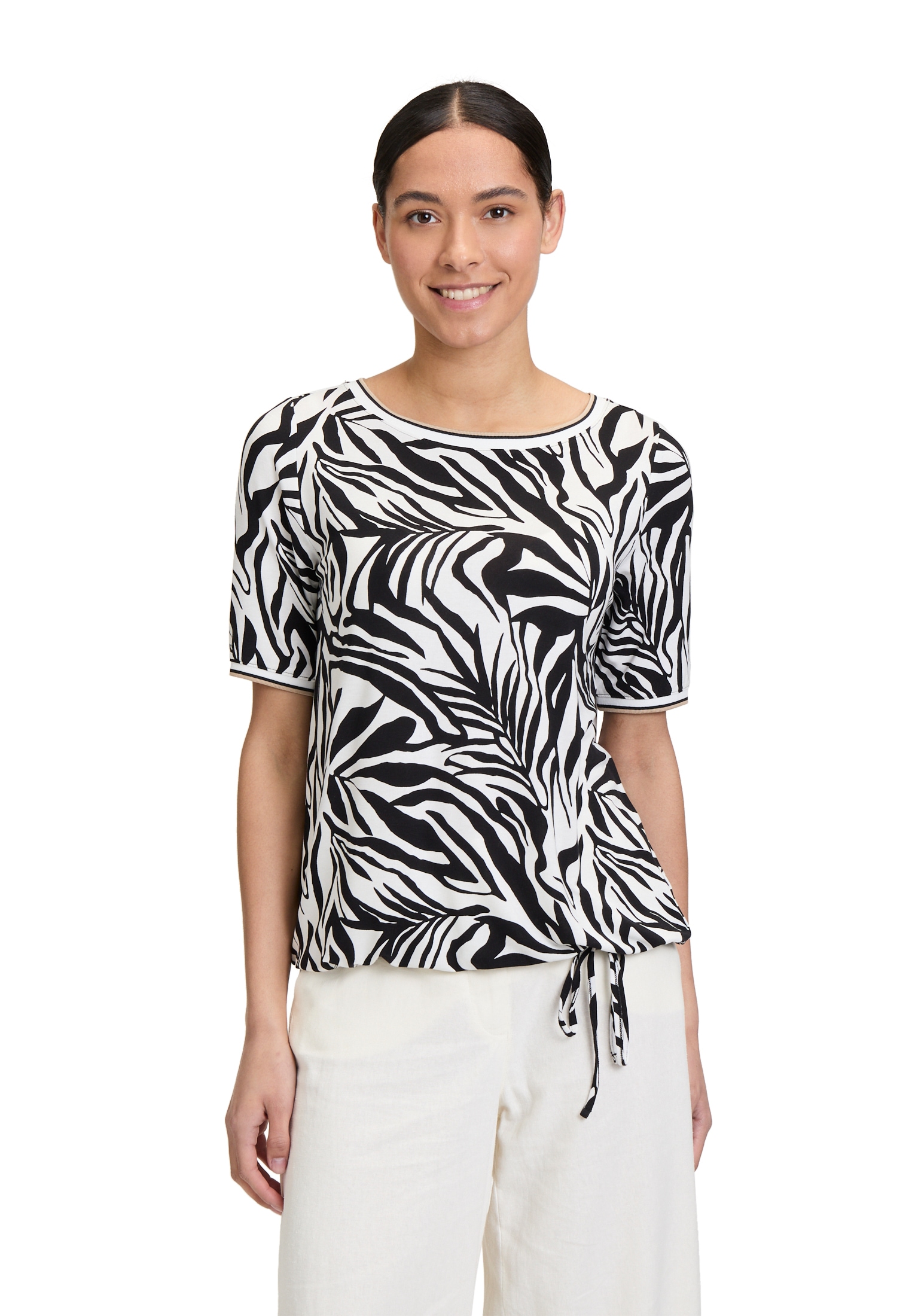 Betty Barclay Kurzarmshirt "Betty Barclay Damen Casual-Shirt mit Tunnelzug" günstig online kaufen