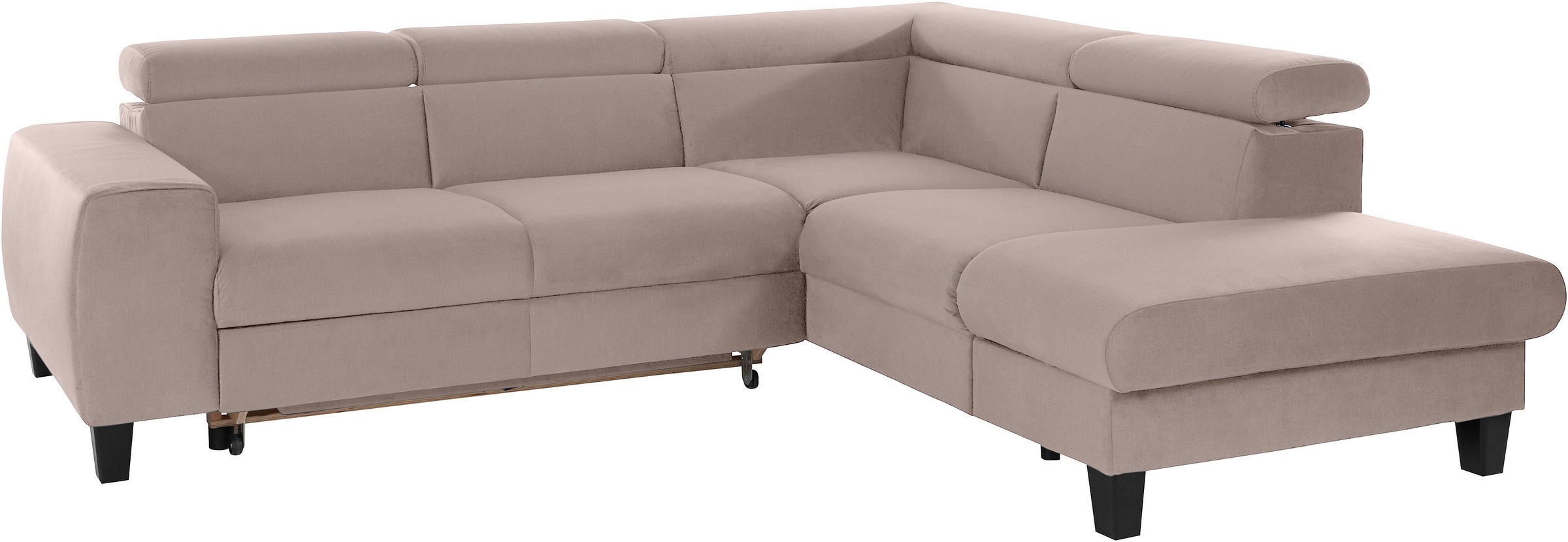 Thumbnail - COTTA Ecksofa "Morven L-Form mit Kopfteilverstellung", wahlweise mit Bettfunktion, Bettkasten & Wireless-Charger