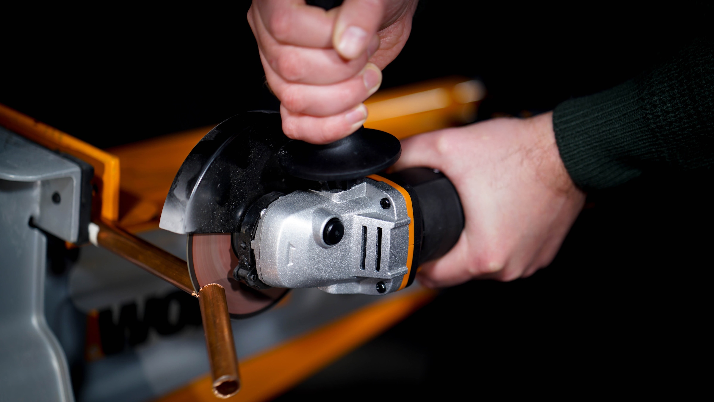 Worx Akku-Winkelschleifer »WX803«, 125 mm Scheiben, 2-Position Handgriff, mit Akku & Ladegerät