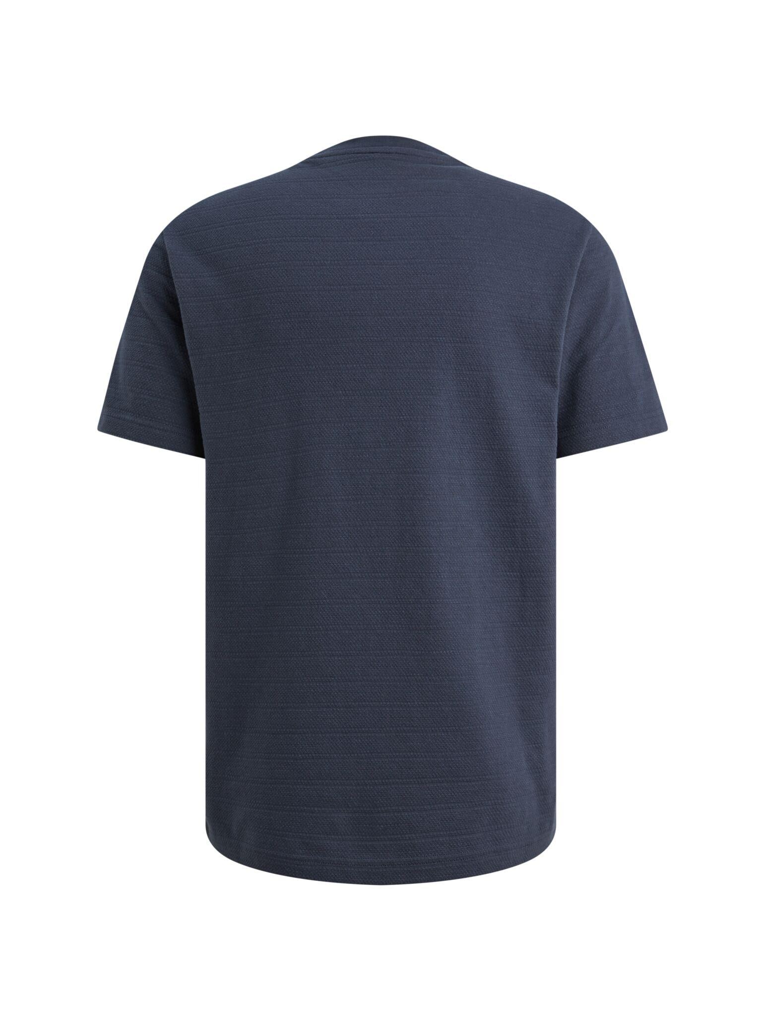 PME LEGEND T-Shirt »Short Sleeve Jacquard Striped« mit Rundhals, Baumwoll-Qualität