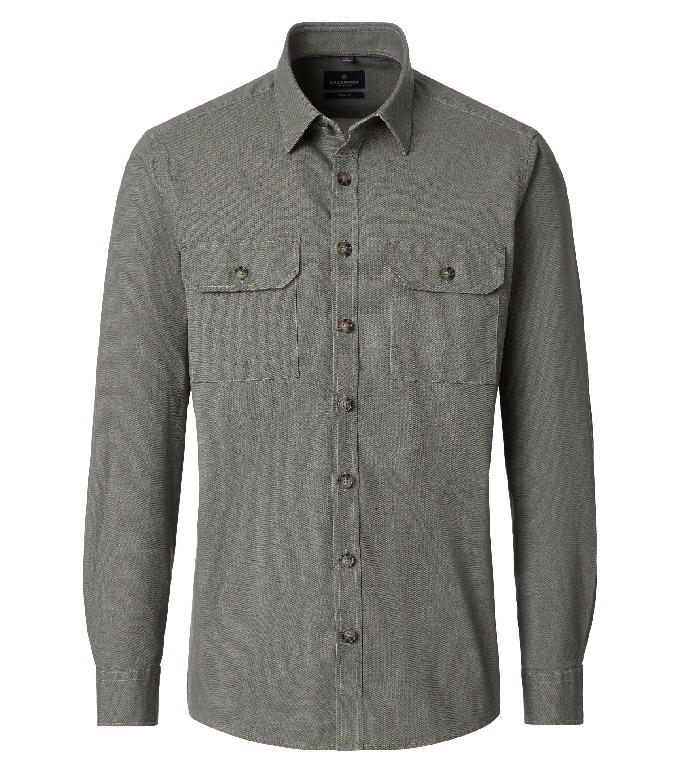 CASAMODA Langarmhemd "CASAMODA Freizeithemd uni" günstig online kaufen