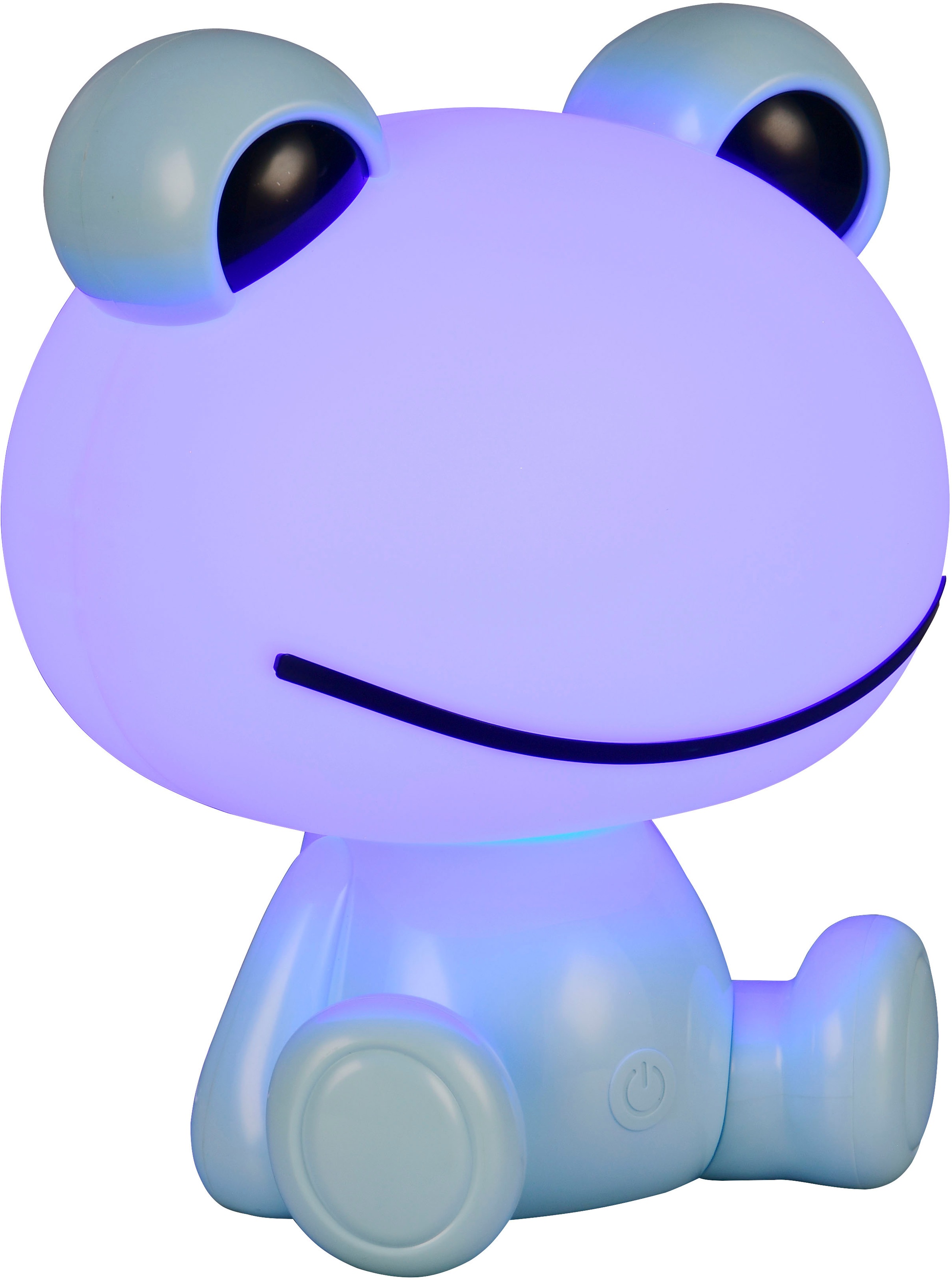 REALITY Leuchten LED Tischleuchte »HOPPER, Kinderzimmer Tischleuchte Nachttischleuchte Frosch Optik, RGB«, 1 flammig, Leuchtmittel LED-Board | LED fest integriert, 0,3W 30 Lumen warmweiß 3000K, RGB Farbwechsel Modus, USB-Anschluss