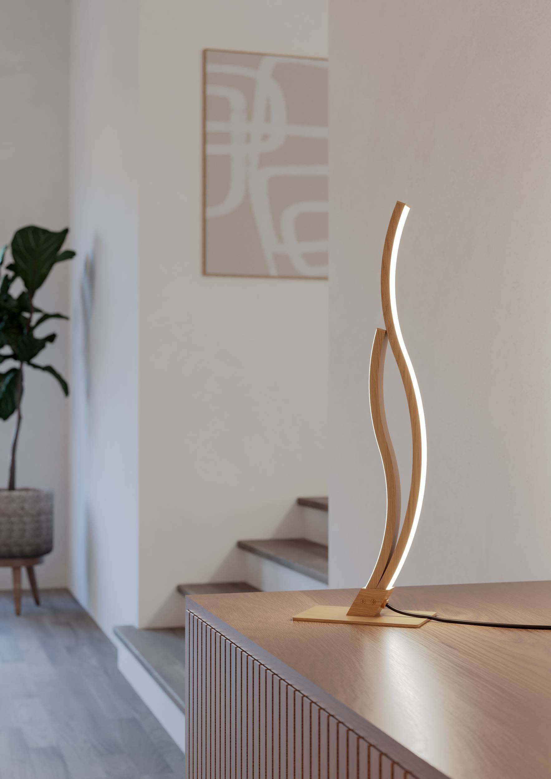 EGLO Tischleuchte »Grisolia Nachttischlampe, Tischlampe, Metall und Kunststoff, Lampe« LED-Modul 1 Stk. Neutralweiß