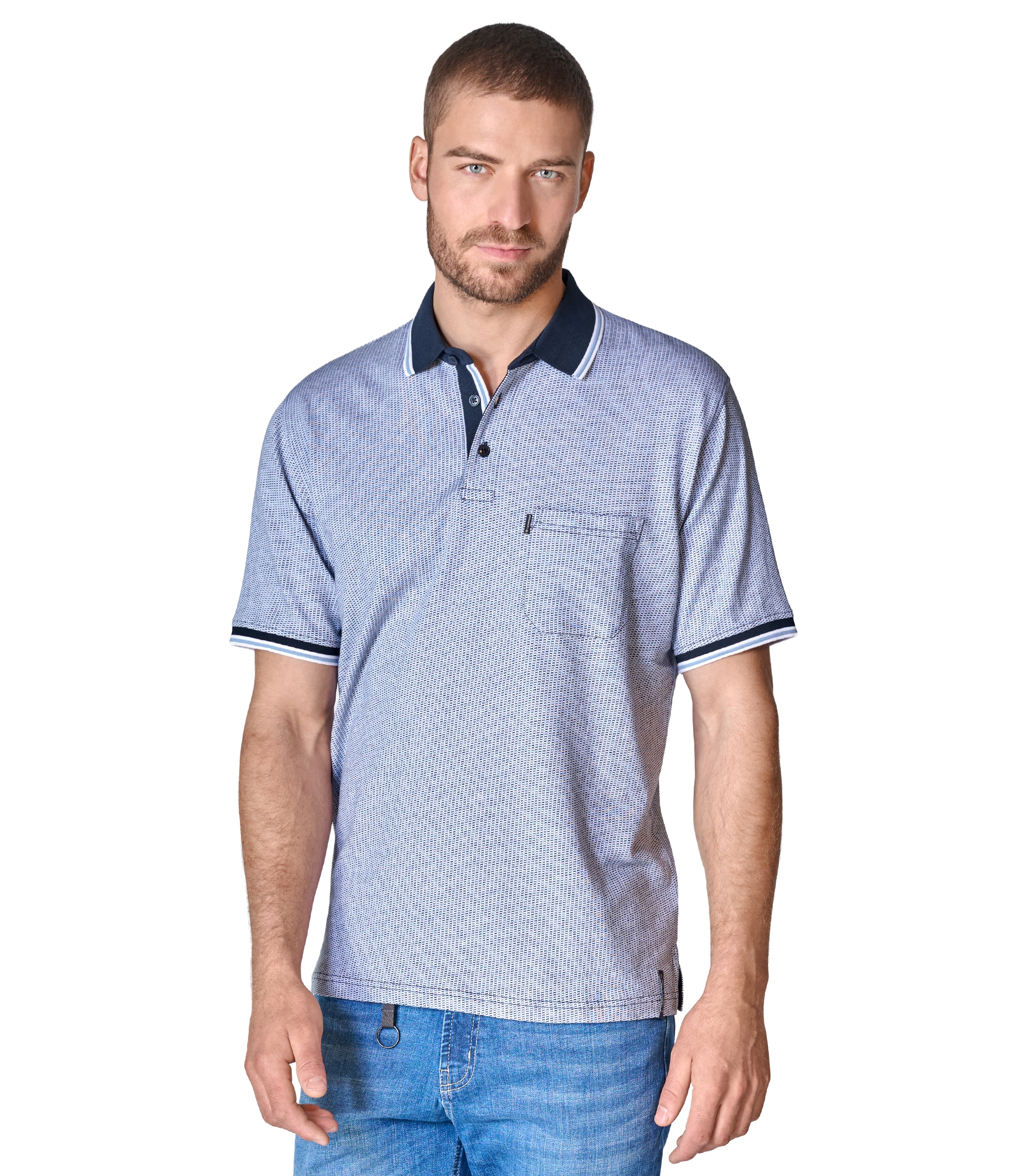 CASAMODA Poloshirt »CASAMODA Polo-Shirt Print«