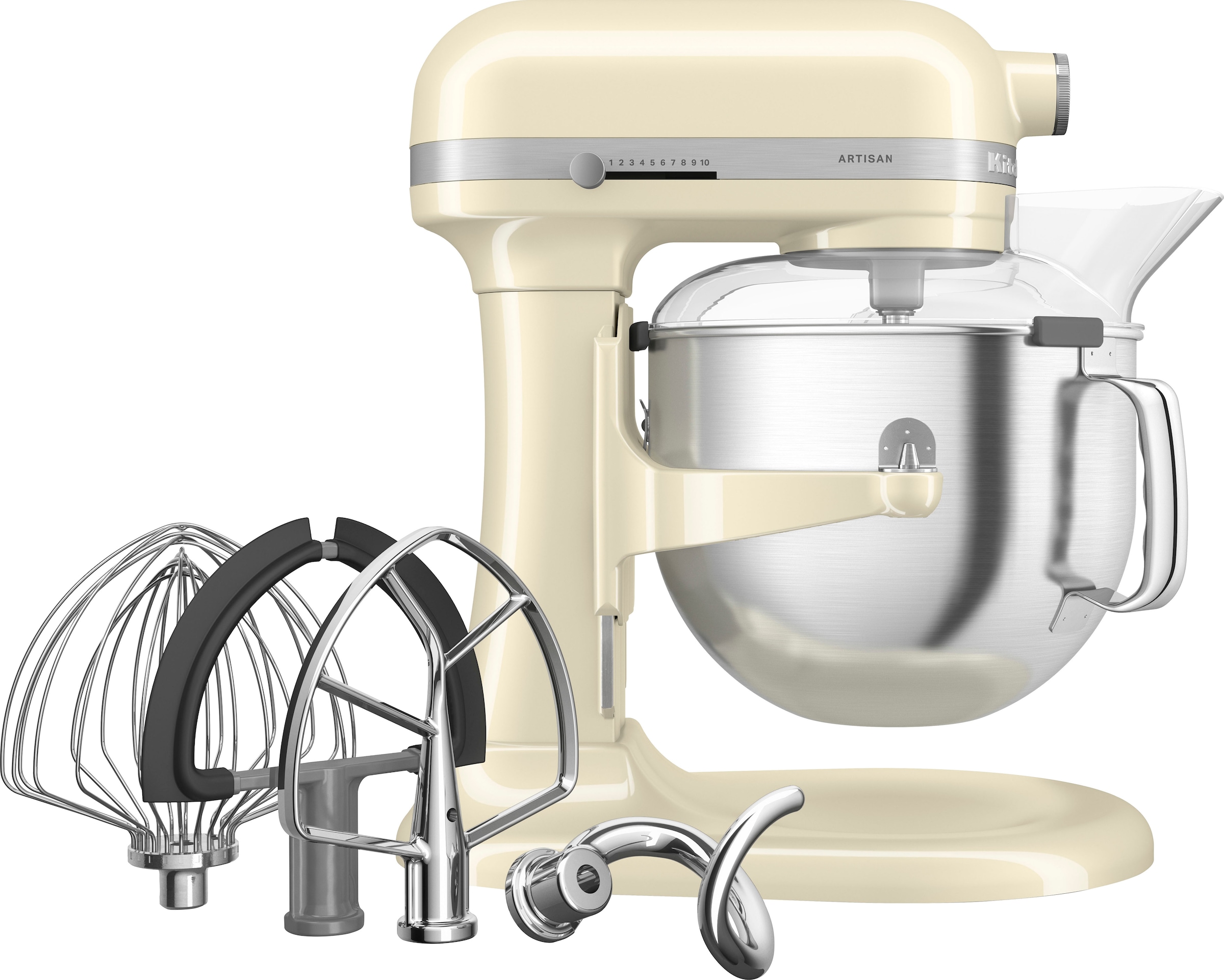 KITCHENAID Küchenmaschine "5KSM70SHXECA", B:28,7cm H:41,9cm T:37,15cm, beige, Küchenmaschinen