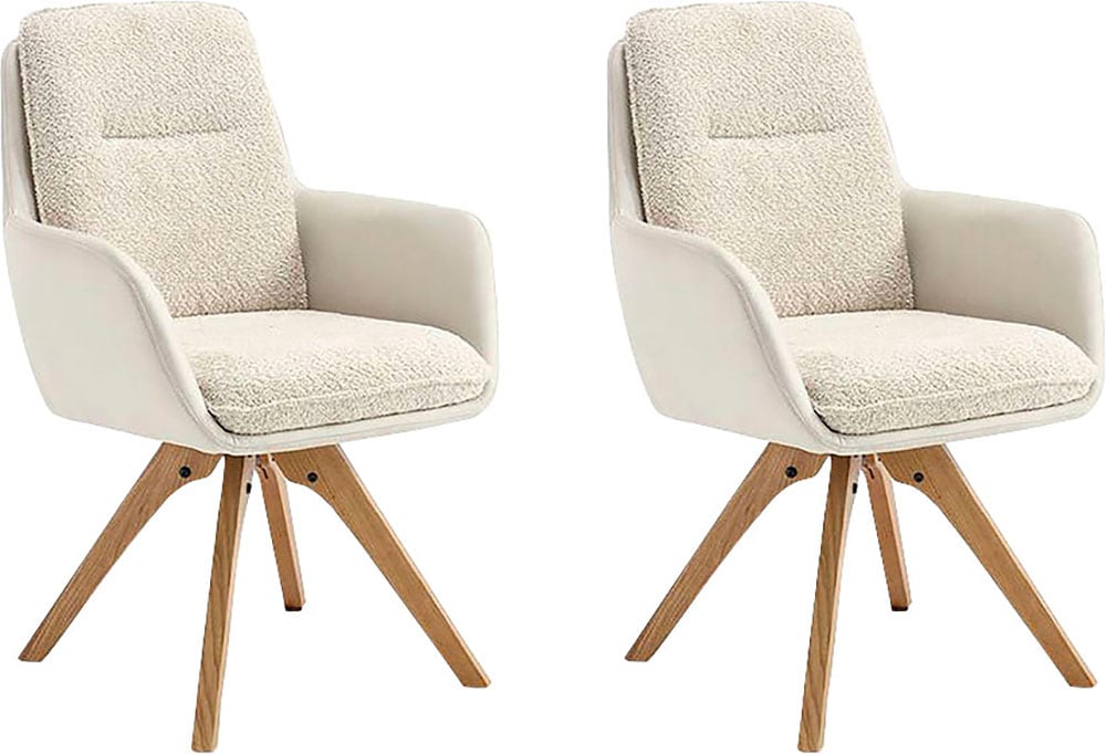 Home affaire Esszimmerstuhl "Barcelona" (Set) 2 Stk. Boucle verschiedene Ge günstig online kaufen