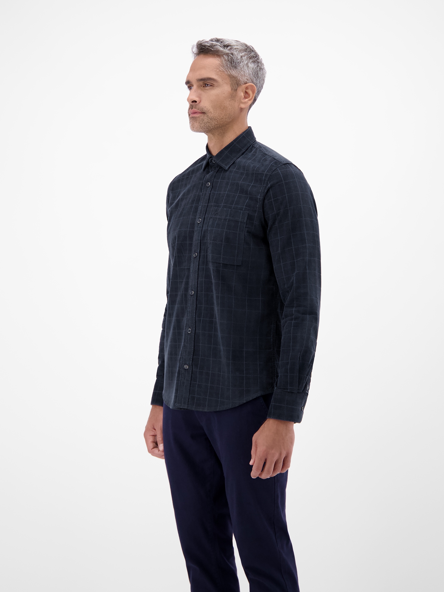 LERROS Karohemd »LERROS Kariertes Cordhemd - robuste Struktur für jeden Tag«