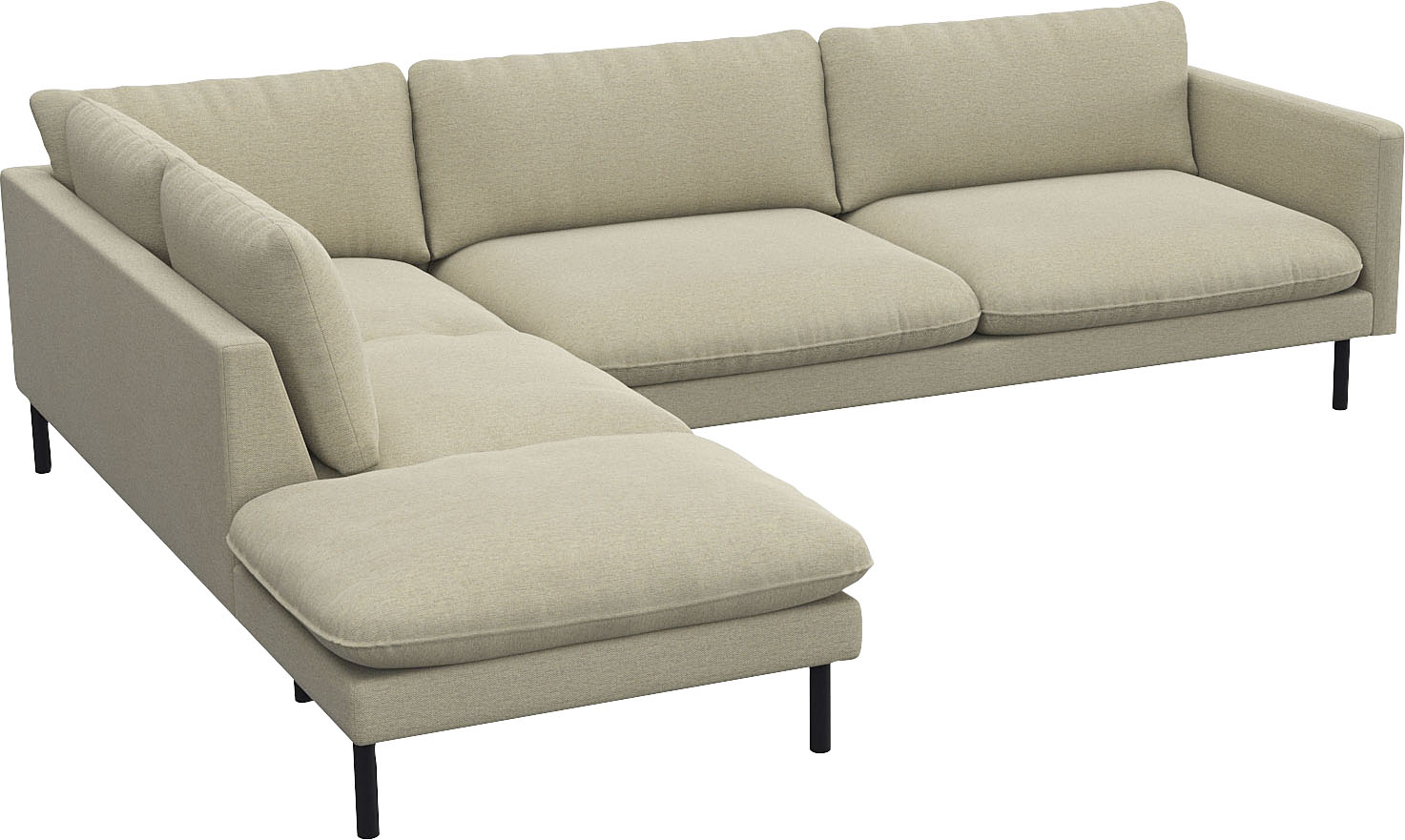 Thumbnail - FLEXLUX Ecksofa "Bolzano, elegant und bequem, L-Form" Sitzaufbau mit Kaltschaum & Stahl-Wellen, lose Sitz -& Rückenkisse...