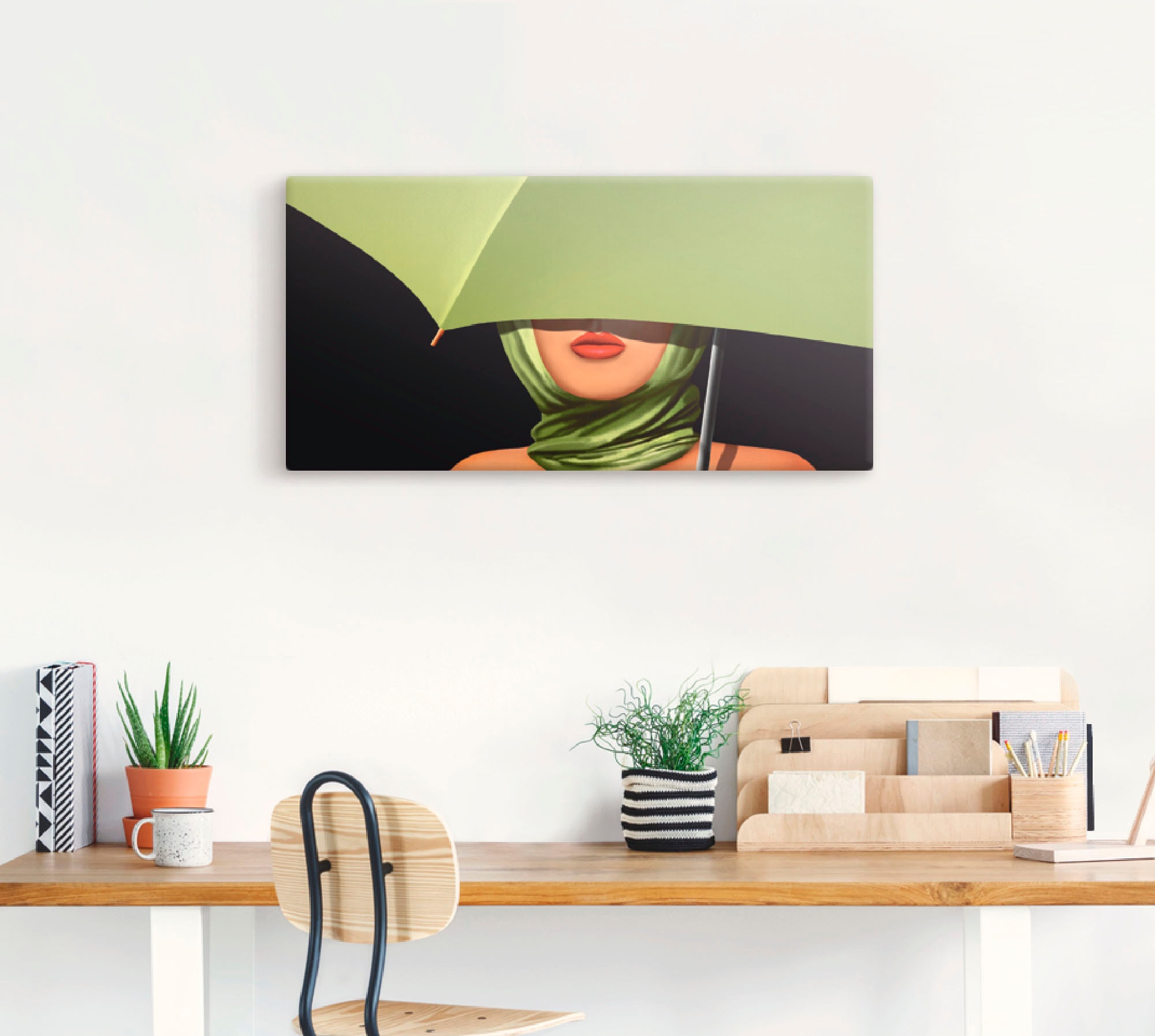 Artland Wandbild »Rote Lippen«, Mode, (1 St.), als Leinwandbild, Poster, Wandaufkleber in verschied. Größen
