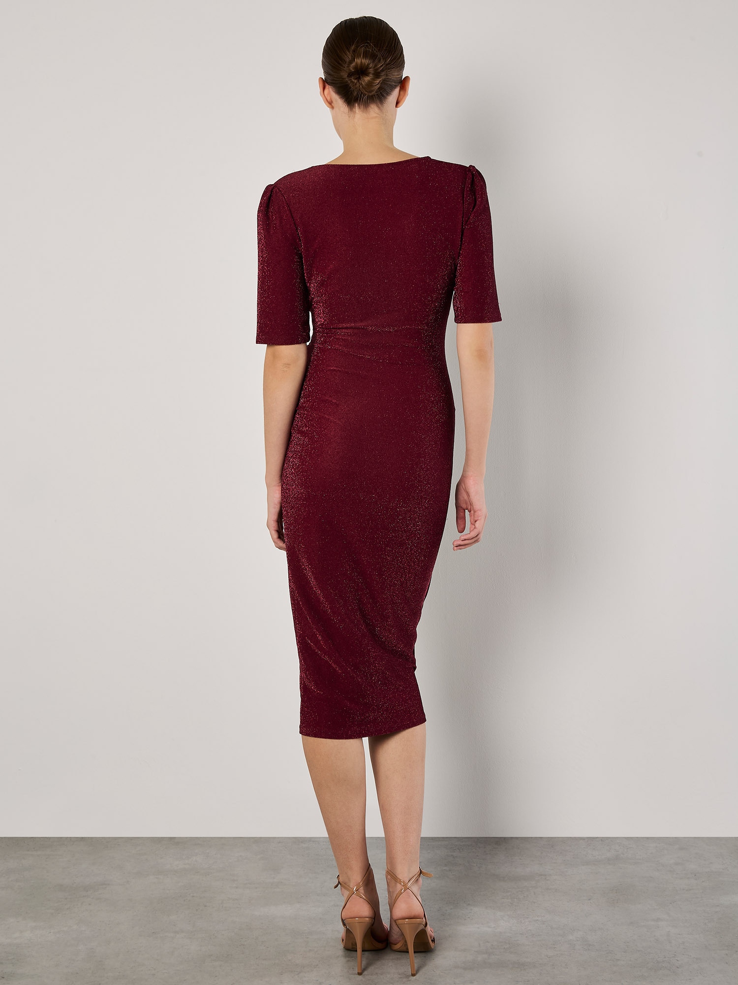 Apricot Midikleid »Midikleid« mit seitlicher Raffung