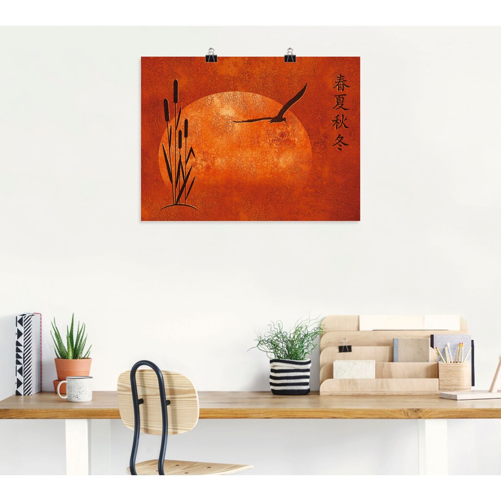 Artland Wandbild »Asiatische Jahreszeiten«, Zen, (1 St.)