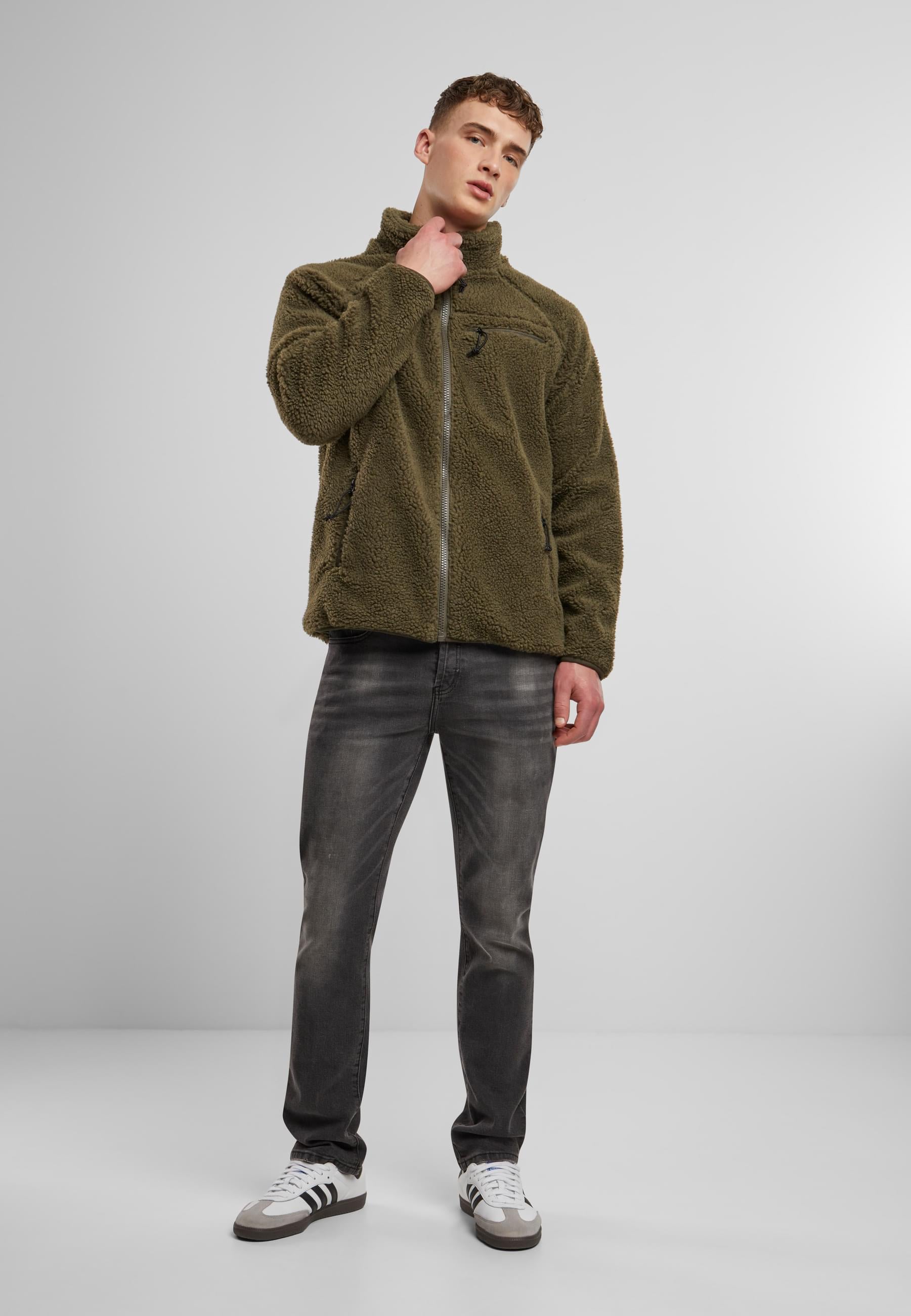 Brandit Allwetterjacke »Brandit Herren Teddyfleece Jacket«, (1 St.), ohne Kapuze