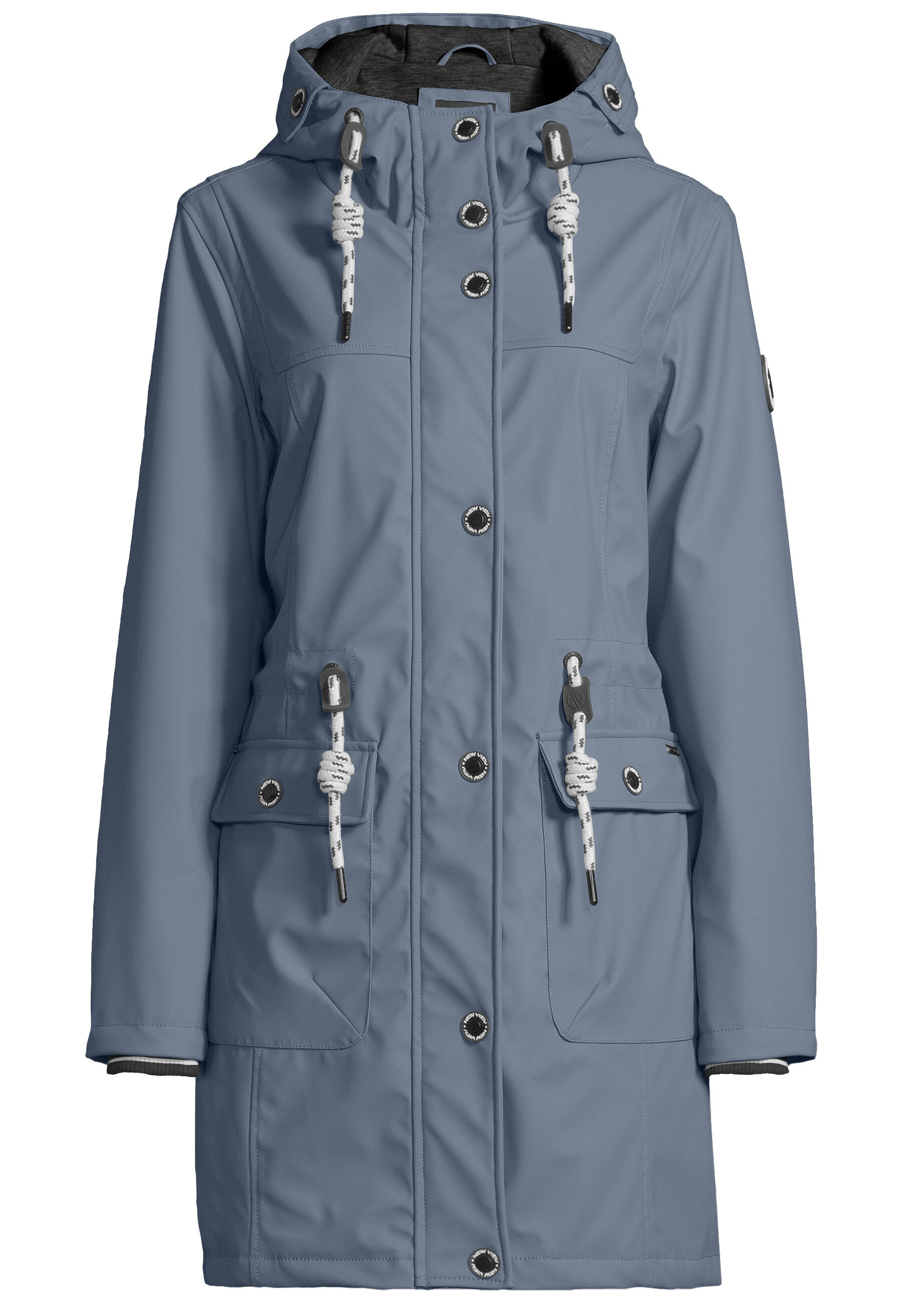 New View Regenjacke "Lillie" mit Kapuze mit weitenregulierbarer Kapuze