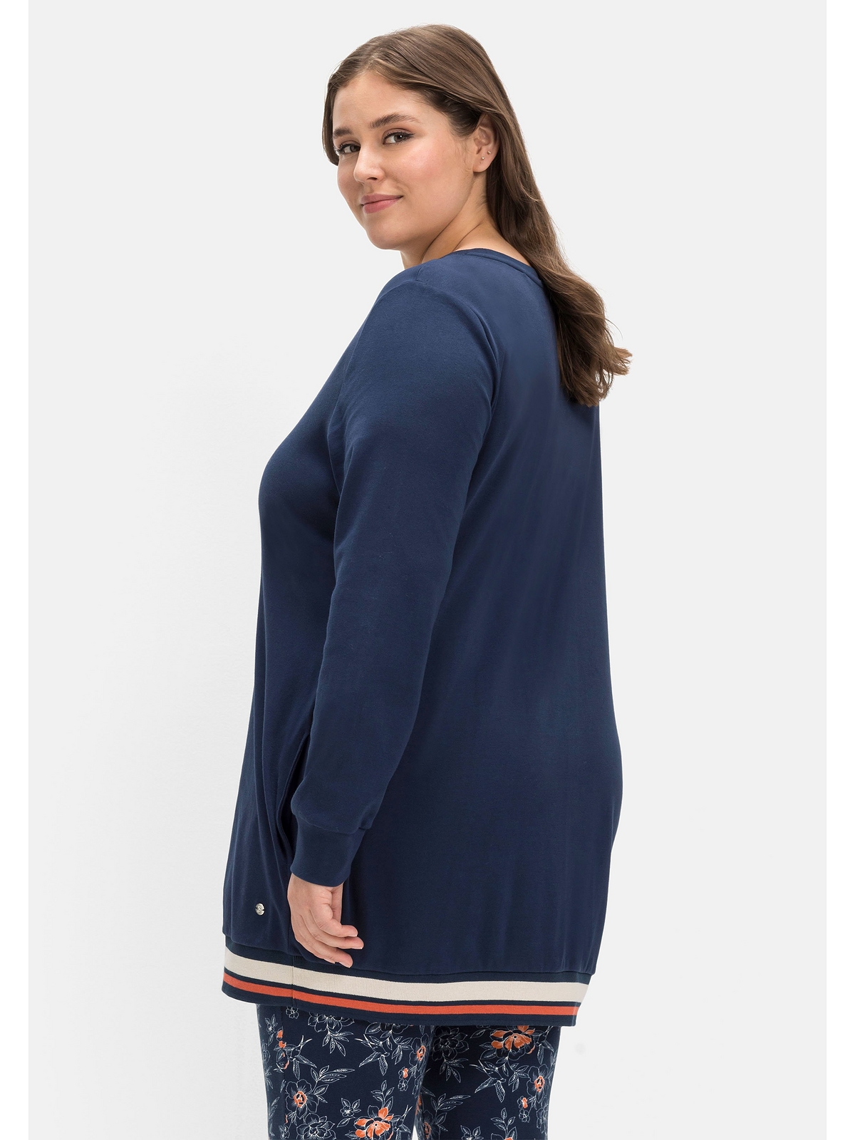 Sheego Sweatshirt »Große Größen«, aus formstabiler, weicher Interlock-Qualität