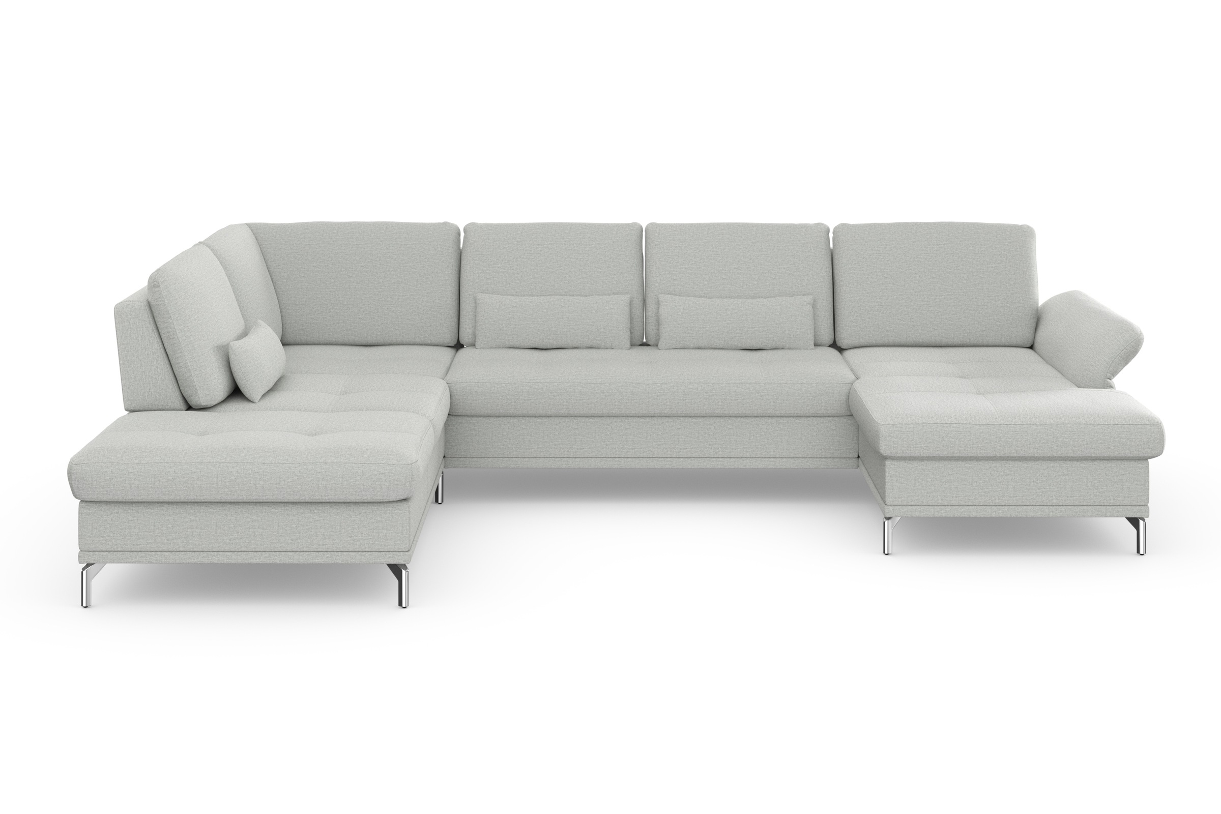 Home affaire Wohnlandschaft "Palm Beach U-Form" Federkern, mit Sitztiefenve günstig online kaufen