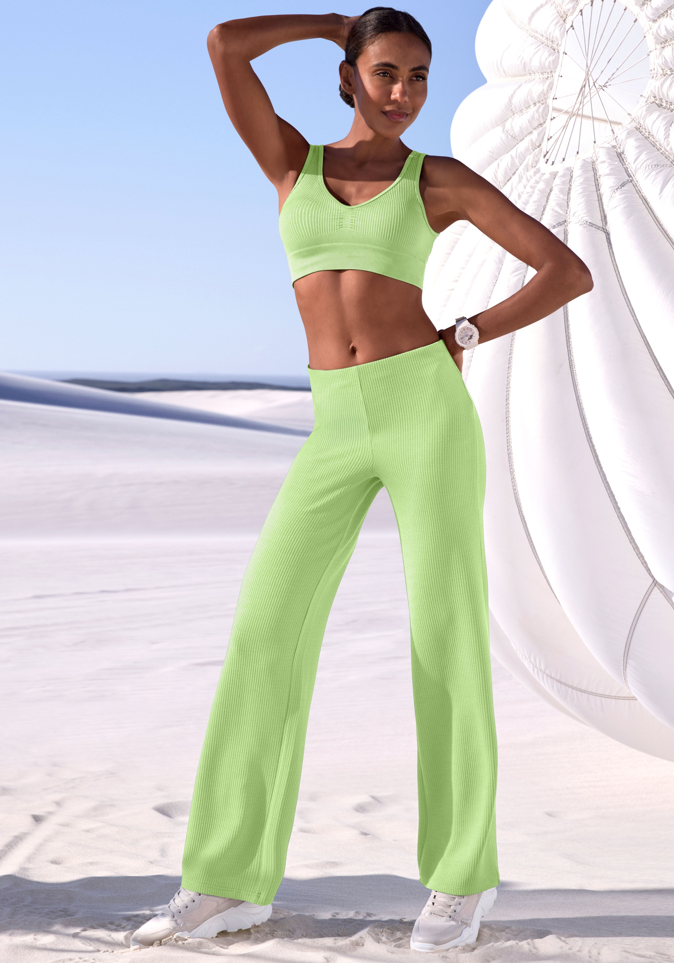 Thumbnail - LASCANA ACTIVE Sporthose aus elastischer Rippstruktur