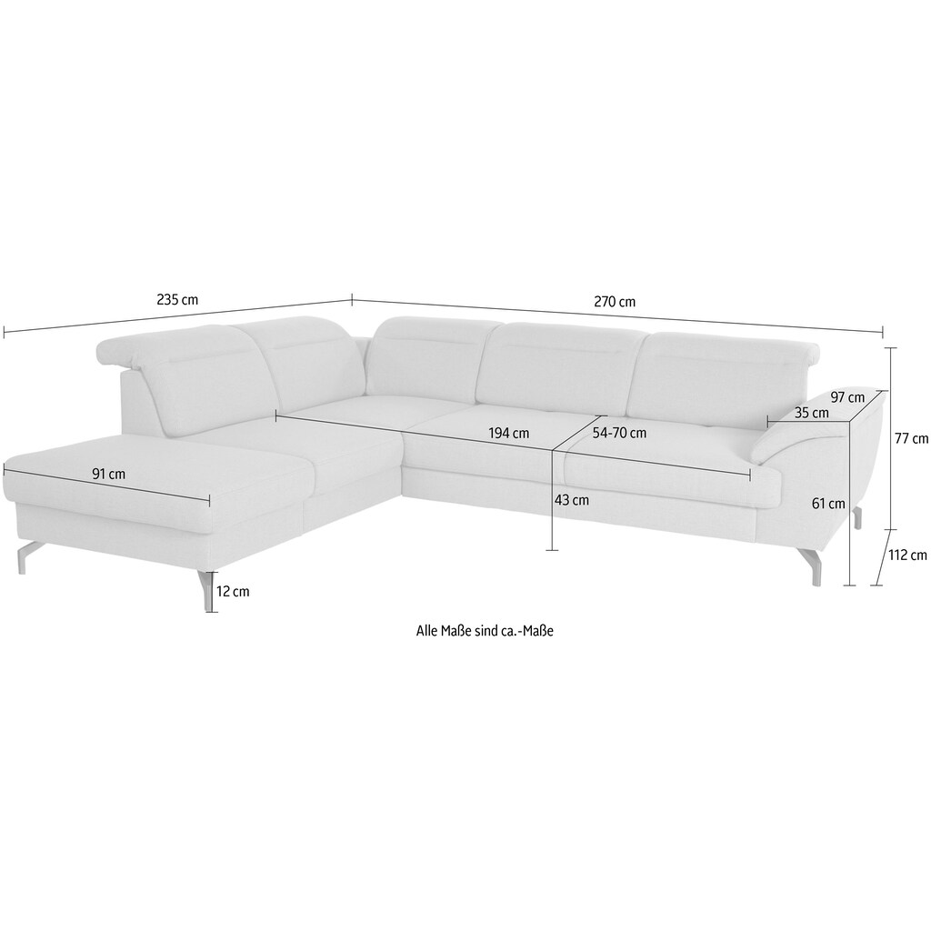 sit&more Ecksofa »Percy«