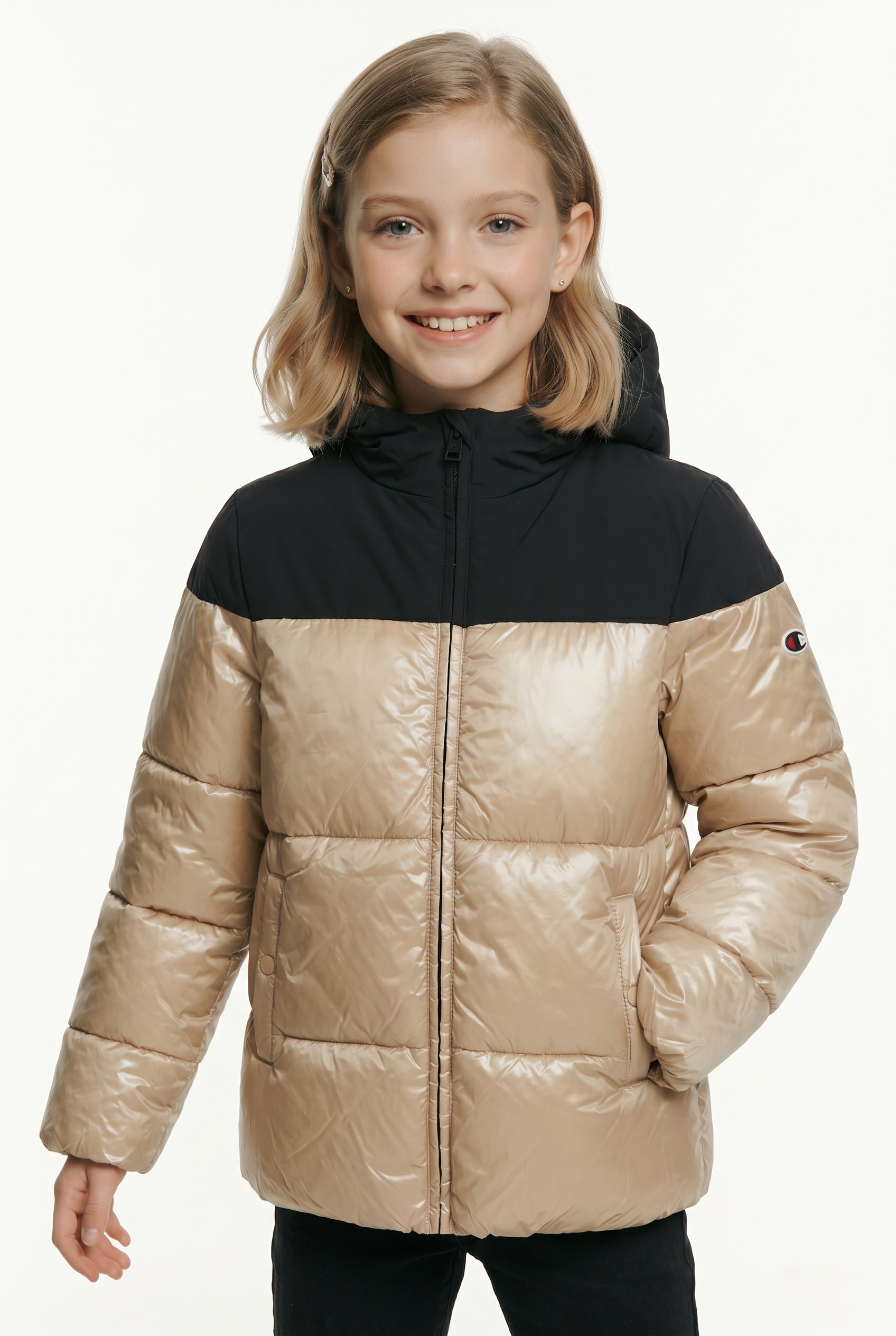 Champion Steppjacke "Hooded Jacket" mit Kapuze mit Kapuze, hochschließender Kragen