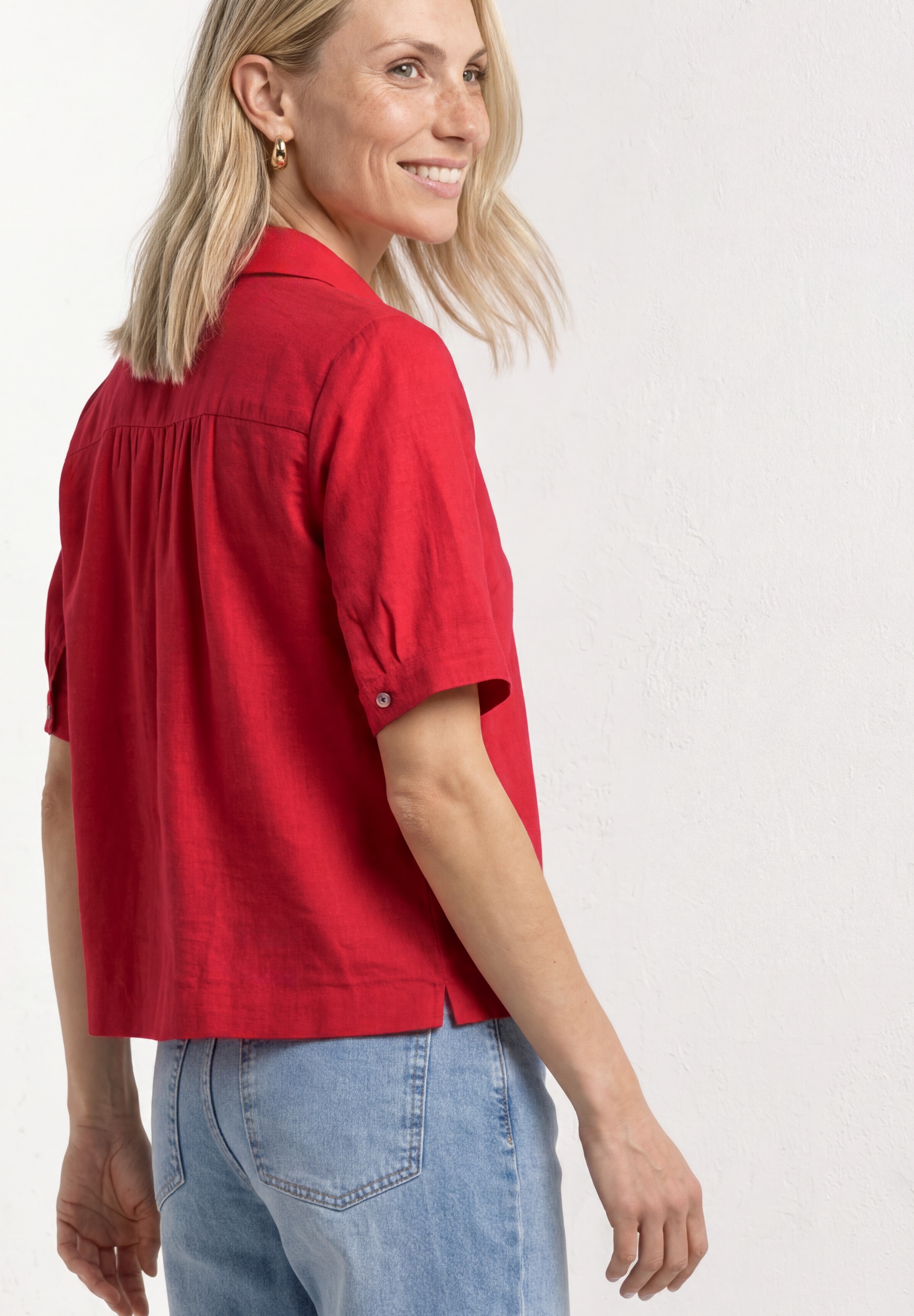 STREET ONE Hemdbluse aus reiner Baumwolle