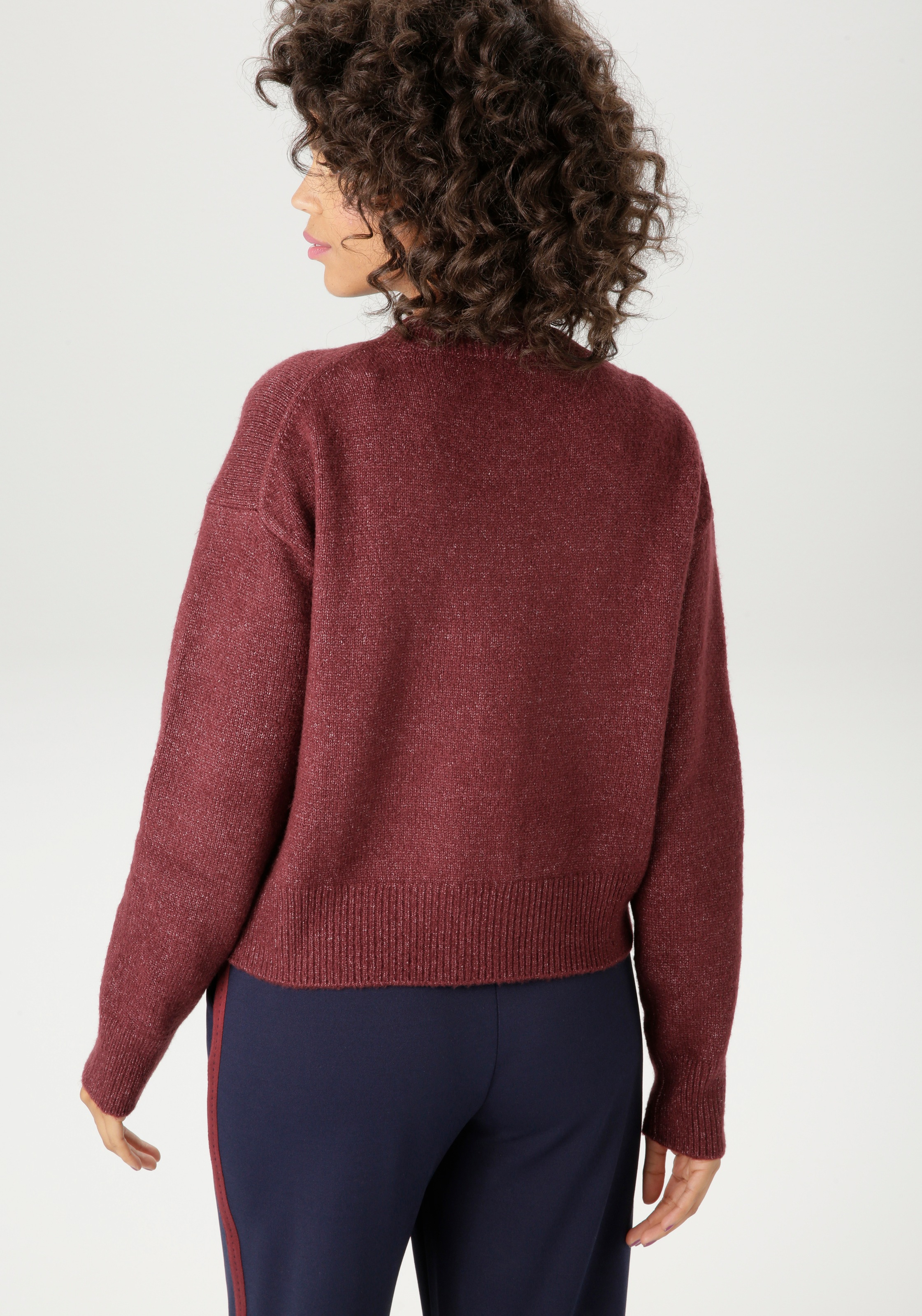 Aniston CASUAL Strickjacke aus effektvollem Melange-Garn günstig online kaufen