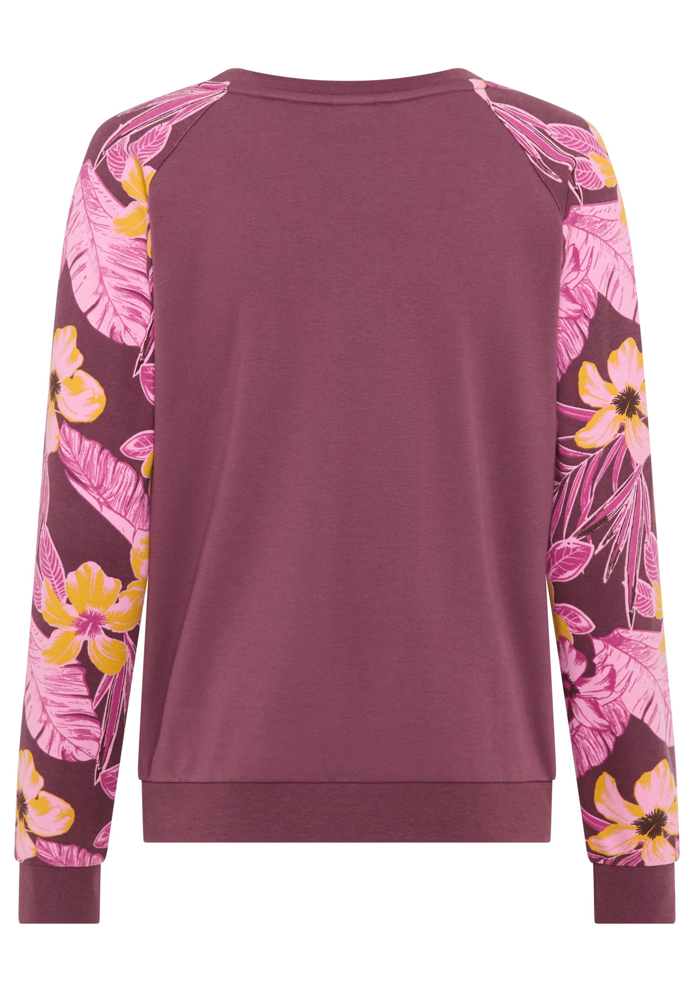 KangaROOS Sweatshirt, Ärmel mit Blumendruck