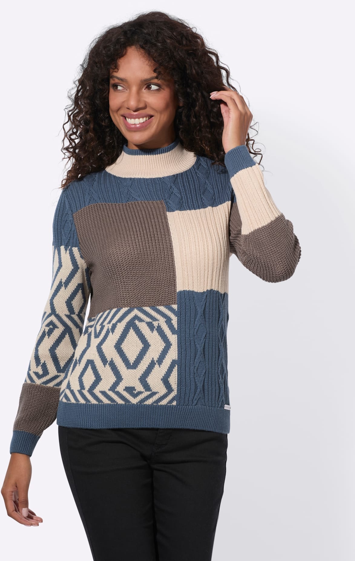 Casual Looks Stehkragenpullover »Stehkragen-Pullover«
